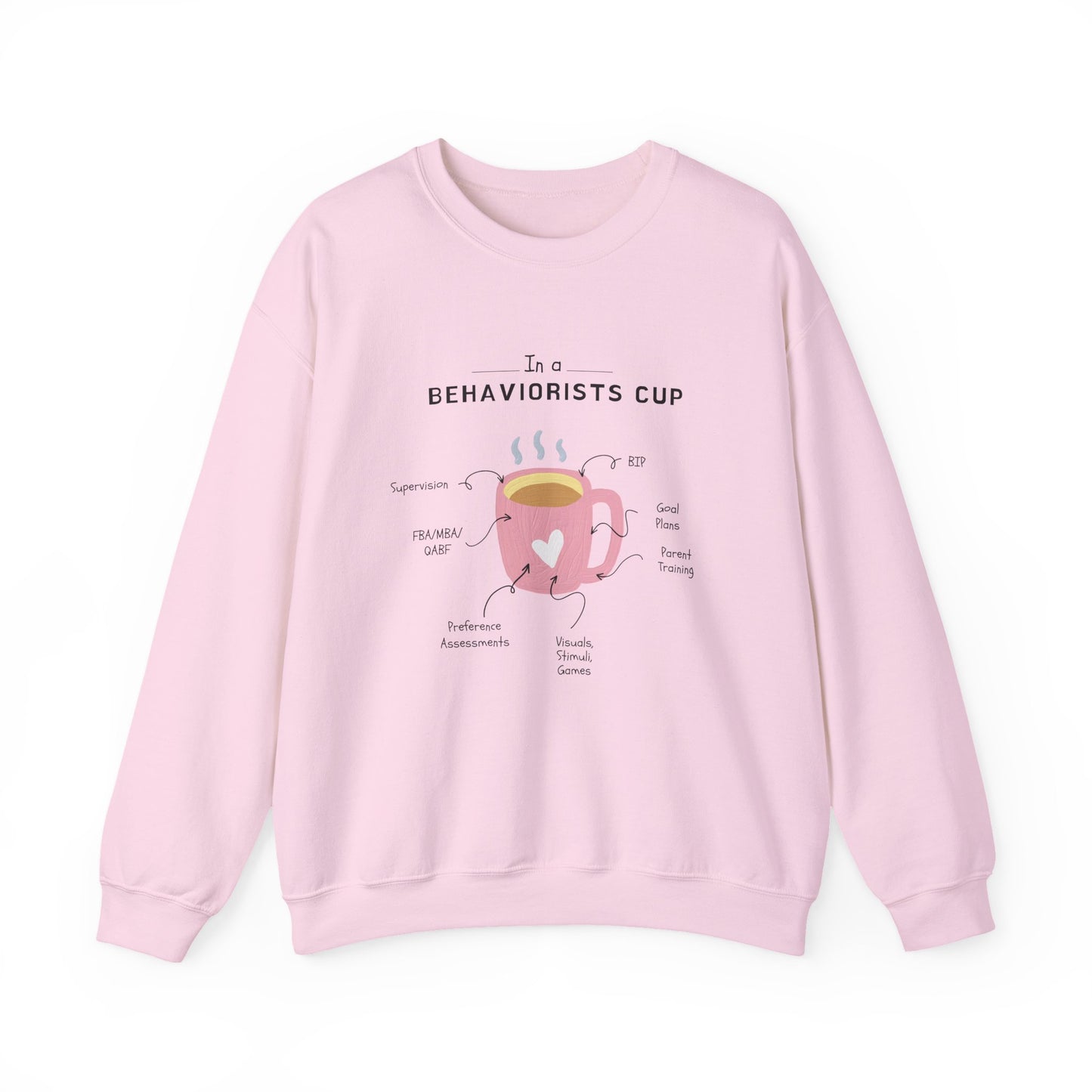 Sweatshirt — The Behaviorist’s Cup Cute Psychology Coffee Graphic Crewneck
