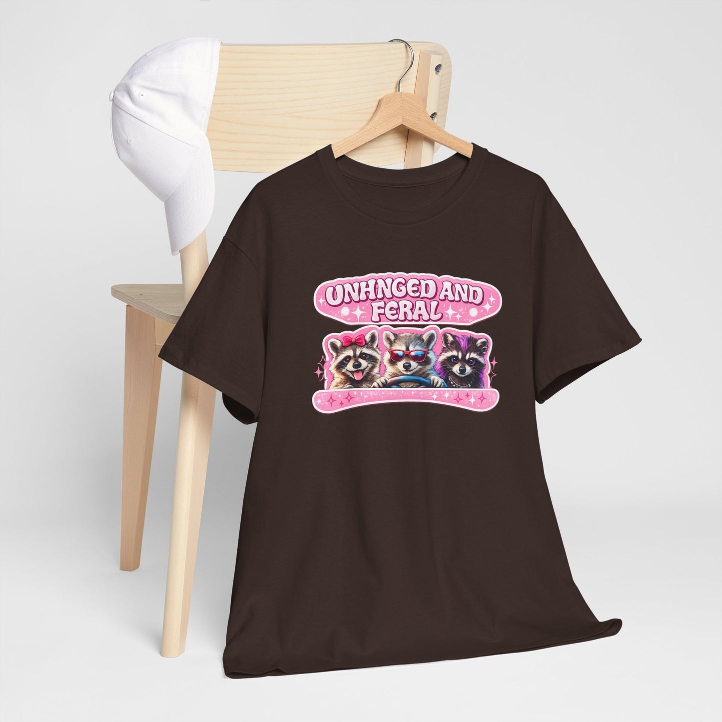 Unhinged and Feral Raccoon Tee