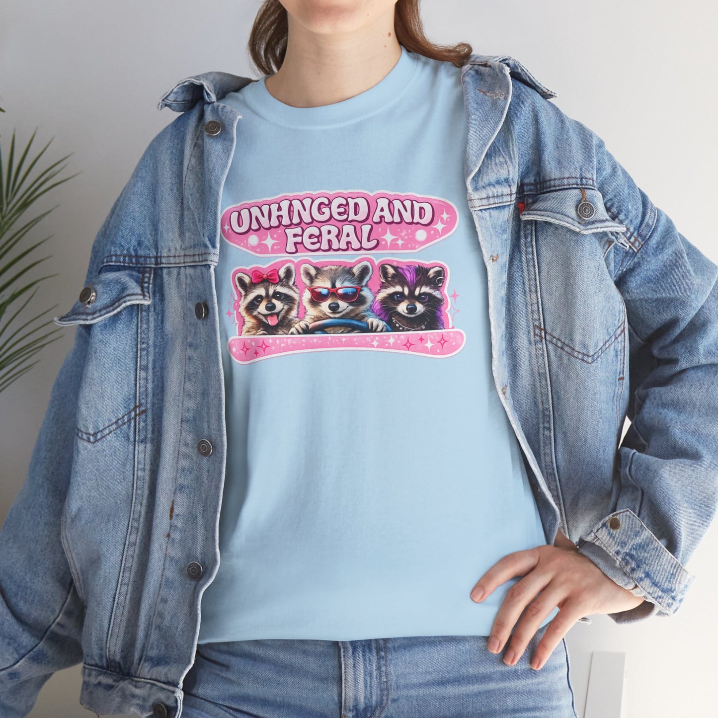Unhinged and Feral Raccoon Tee