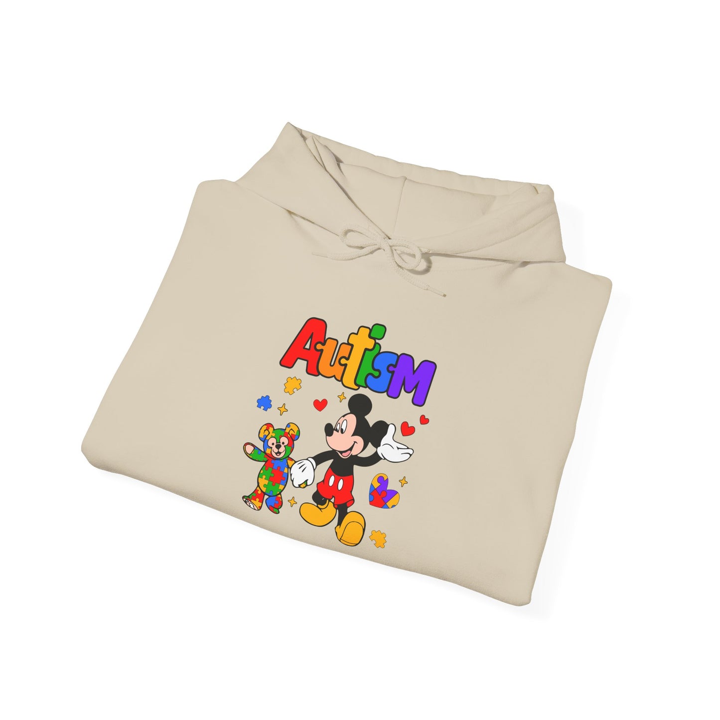 Autism Awareness Hoodie — Colorful Puzzle Heart Design