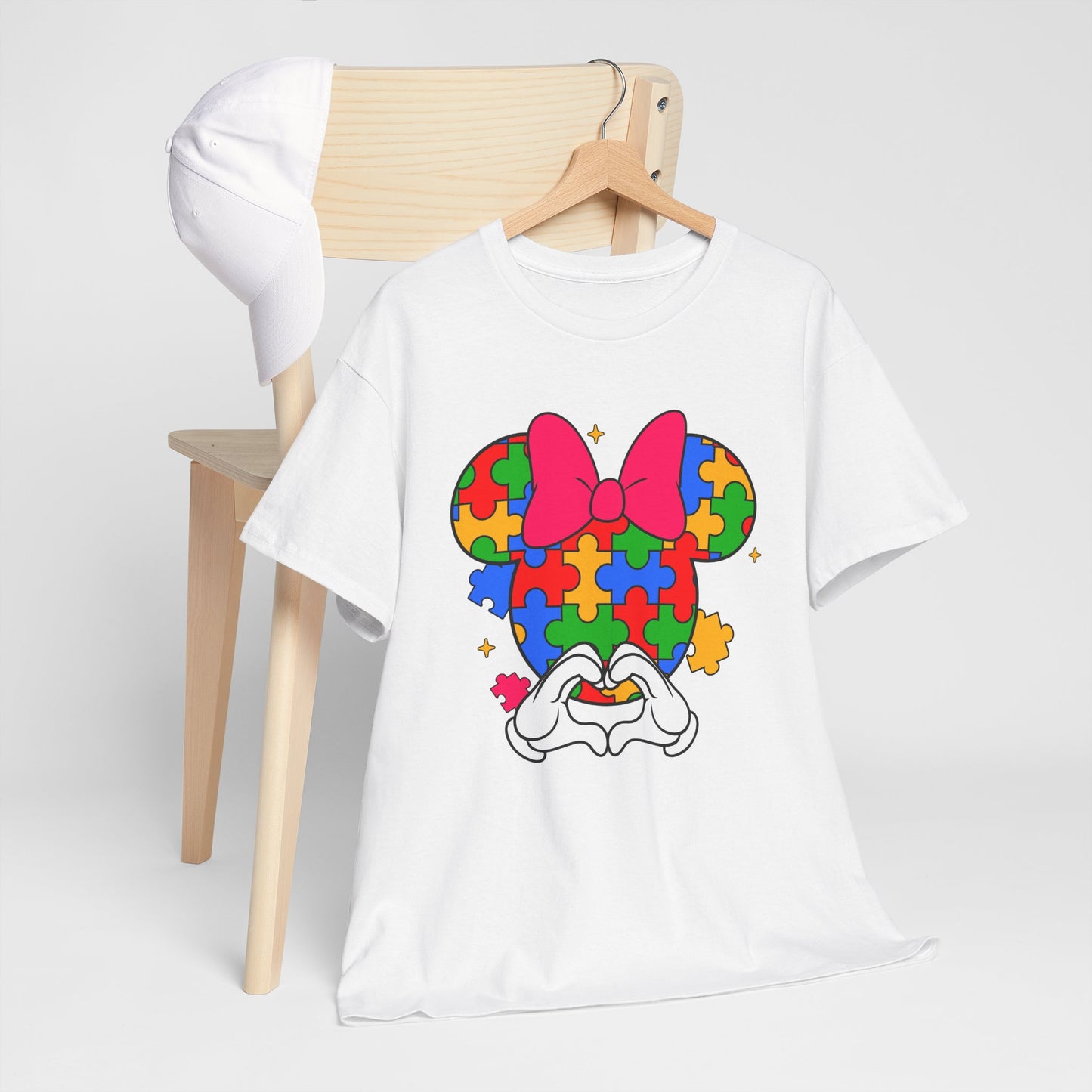 Autism Awareness Puzzle Minnie T-Shirt