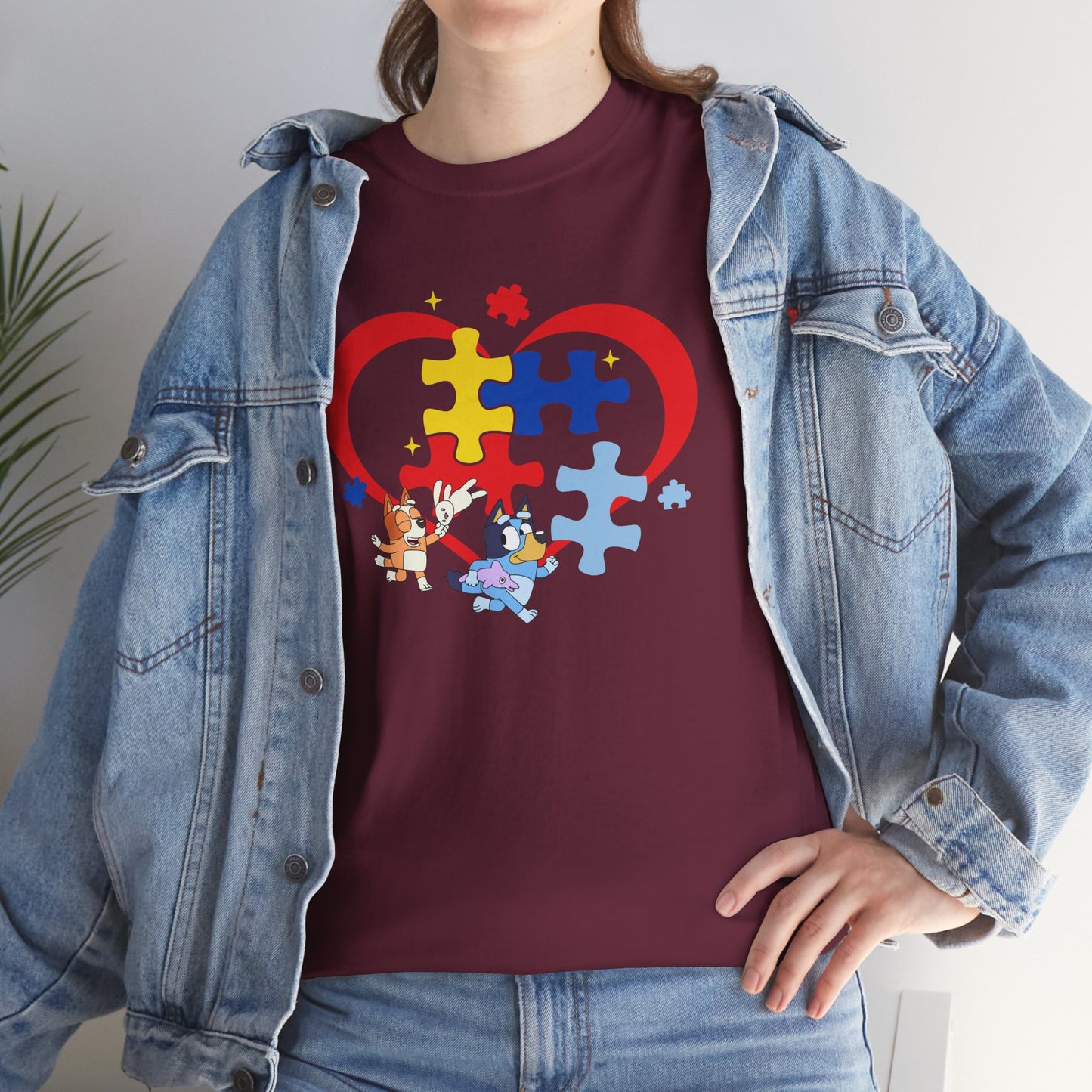 Autism Awareness Heart Puzzle T-Shirt