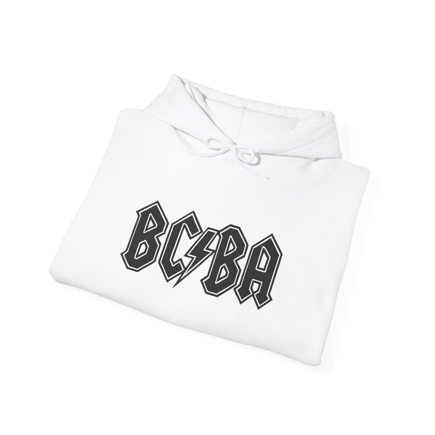 BCBA Lightning Logo Hoodie — Retro Rock Graphic Pullover