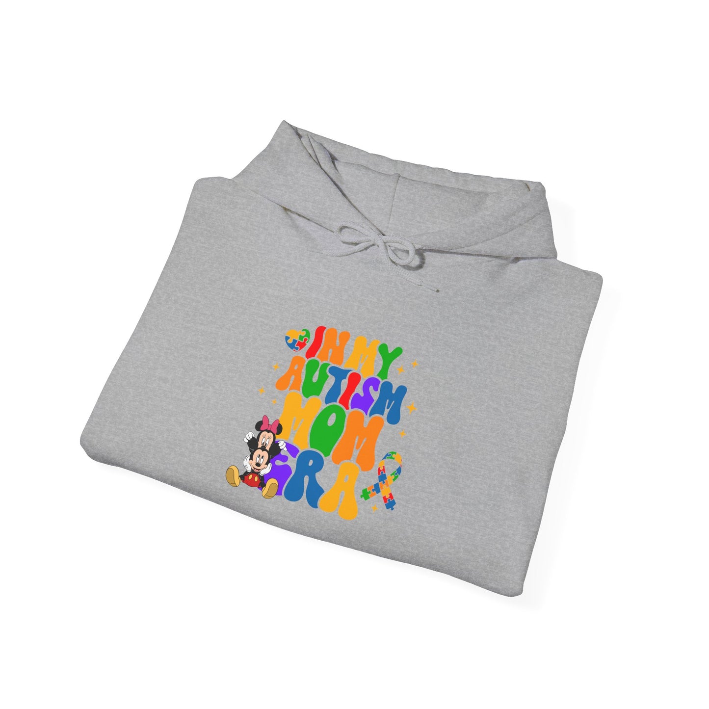 Autism Mom Hoodie — Colorful Puzzle Heart Design (Autism Awareness)