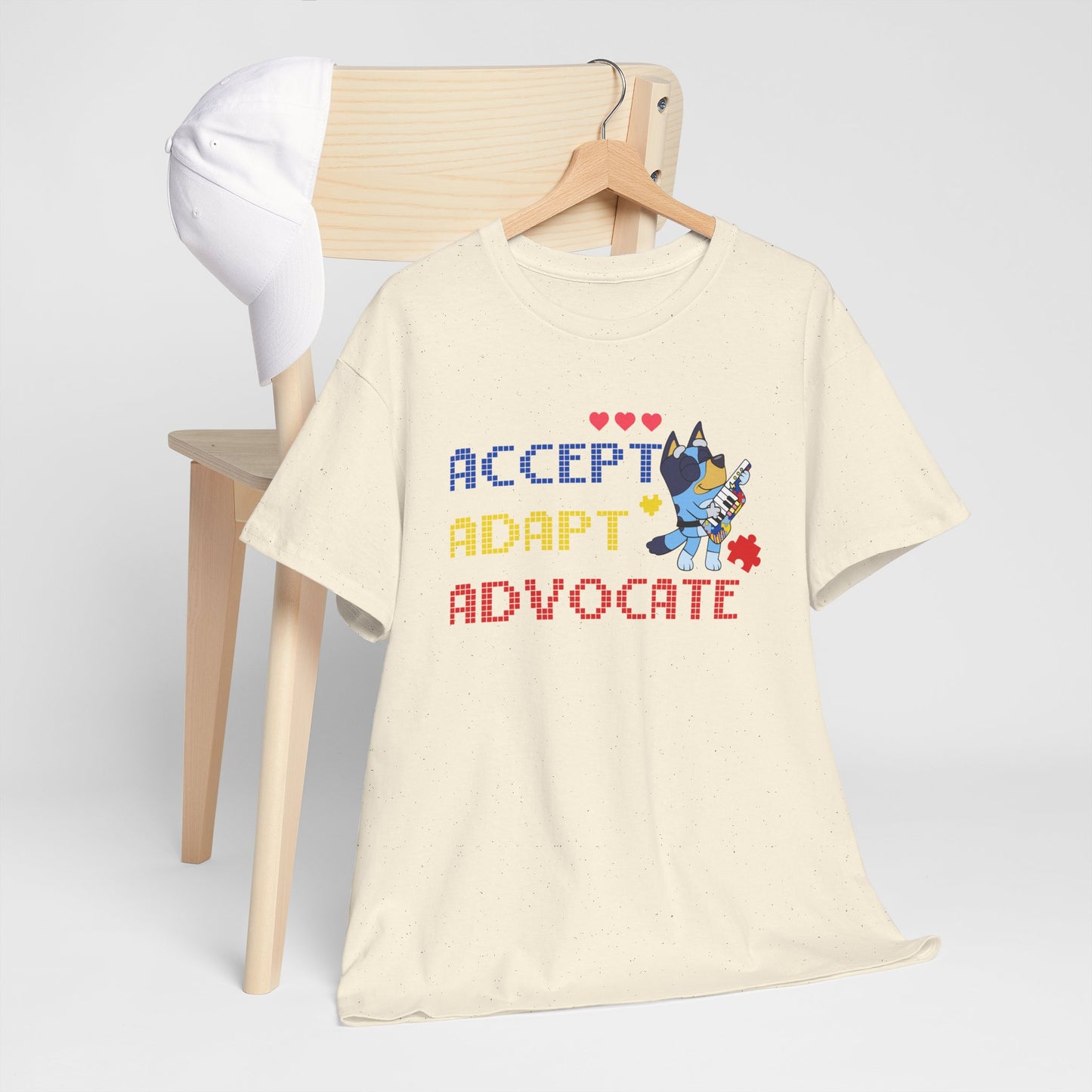Accept Adapt Advocate Tee — Support & Advocacy Graphic T‑Shirt