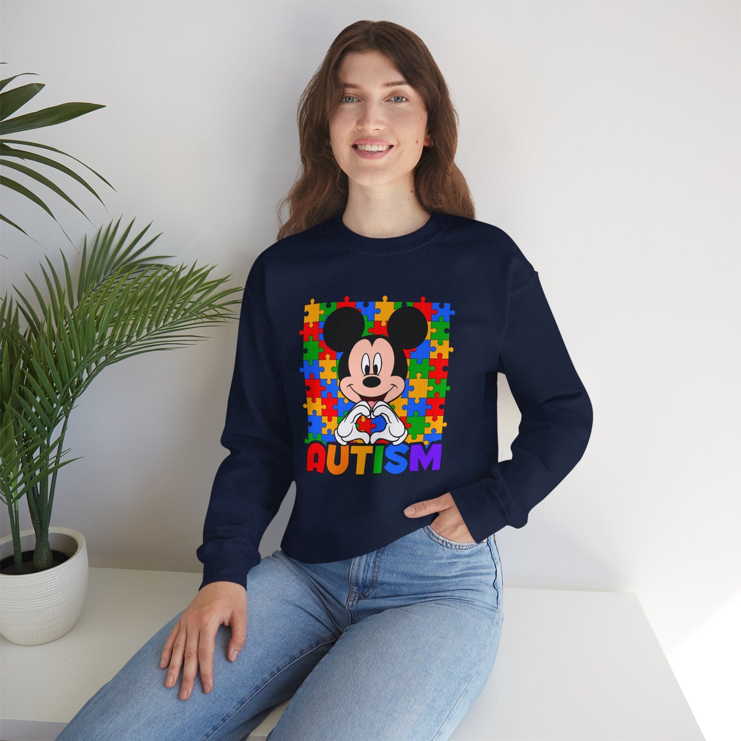 Autism Puzzle Crewneck Sweatshirt
