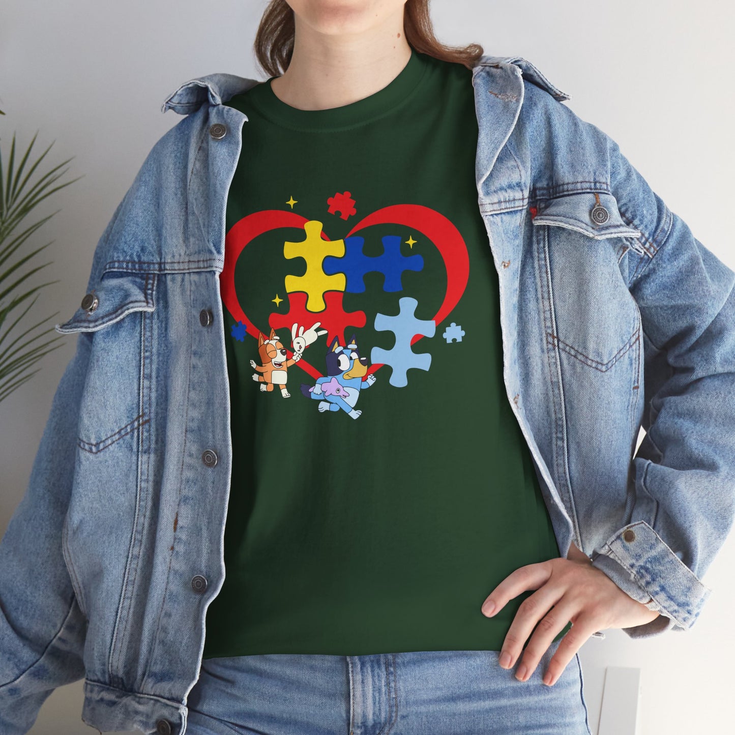 Autism Awareness Heart Puzzle T-Shirt