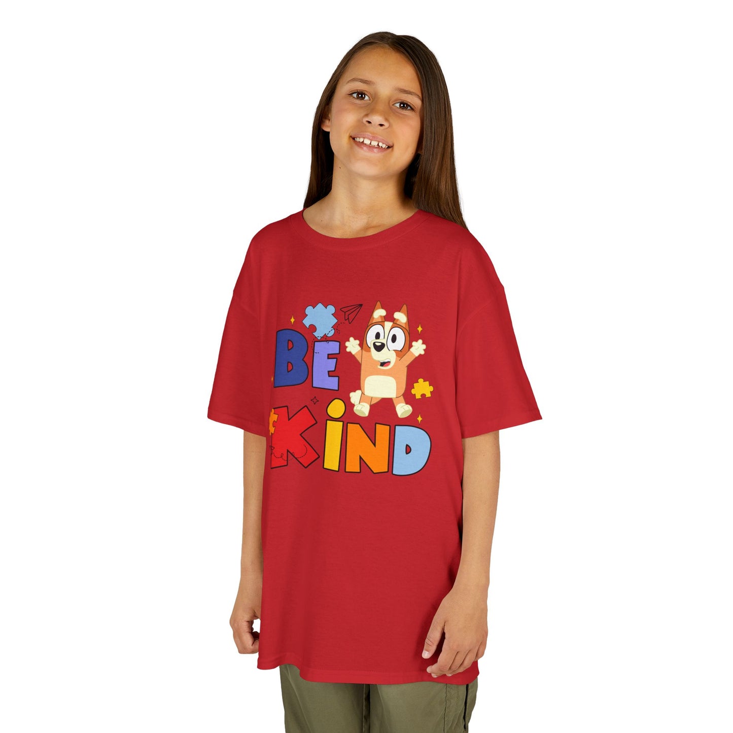 Kids Autism Awareness T-Shirt — Colorful Puzzle Heart Design