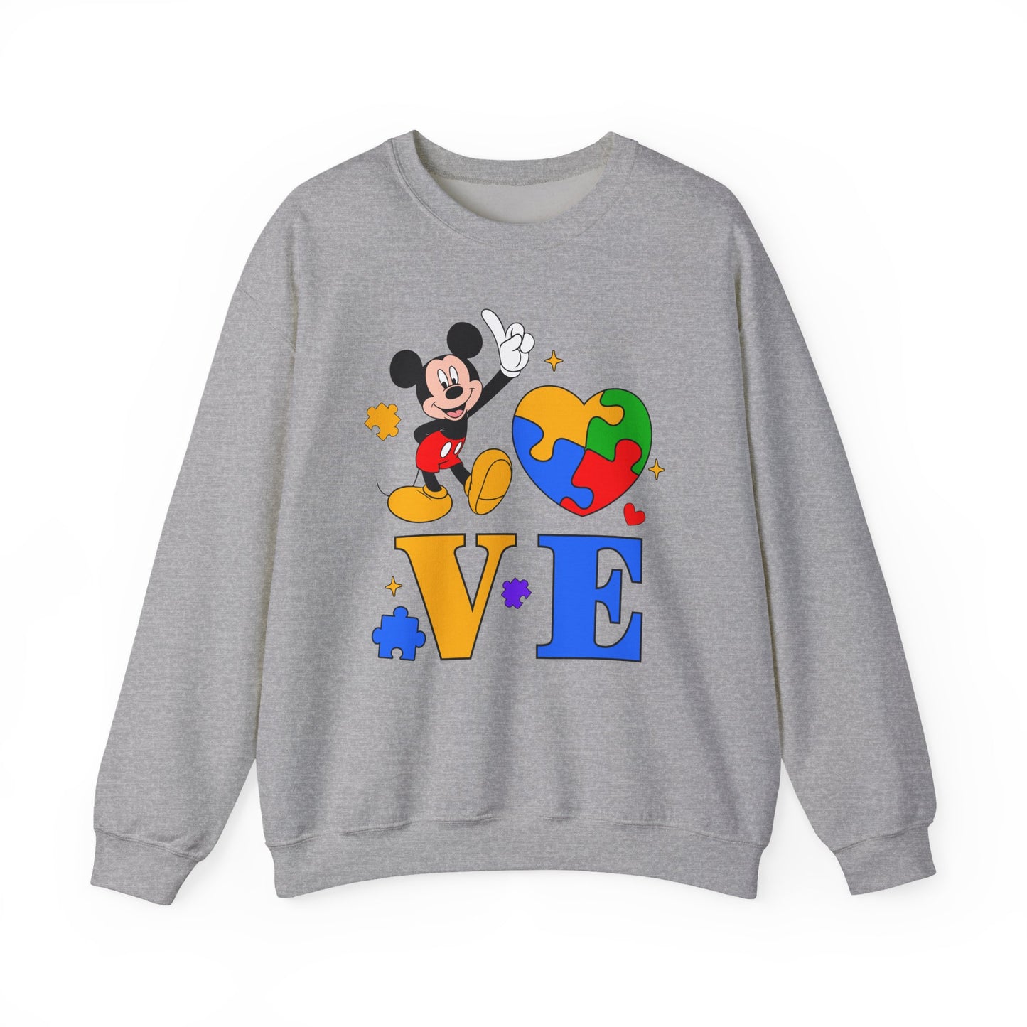 Mickey Puzzle Heart LOVE Sweatshirt
