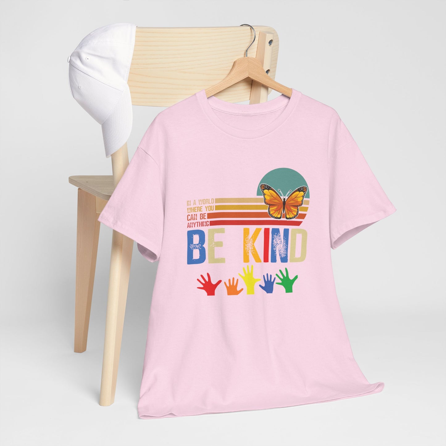Be Kind Unisex Heavy Cotton Tee - Colorful Inspirational T-Shirt