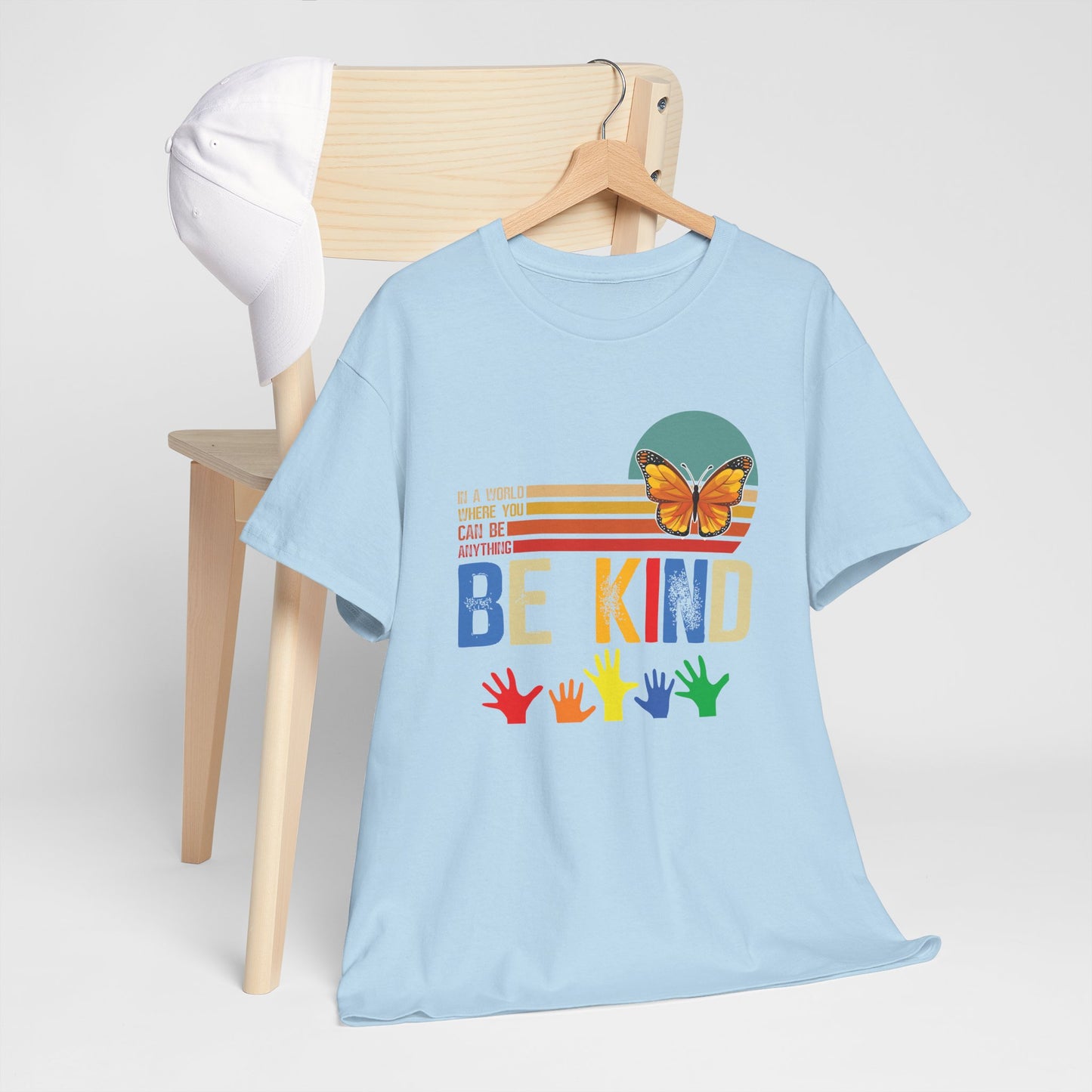 Be Kind Unisex Heavy Cotton Tee - Colorful Inspirational T-Shirt