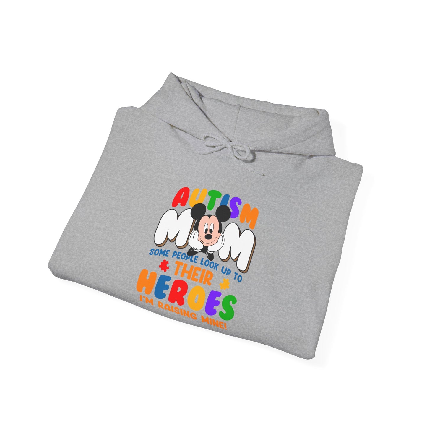 Autism Mom & Their Heroes Hoodie — I'm Raising Mine Colorful Support Pullover