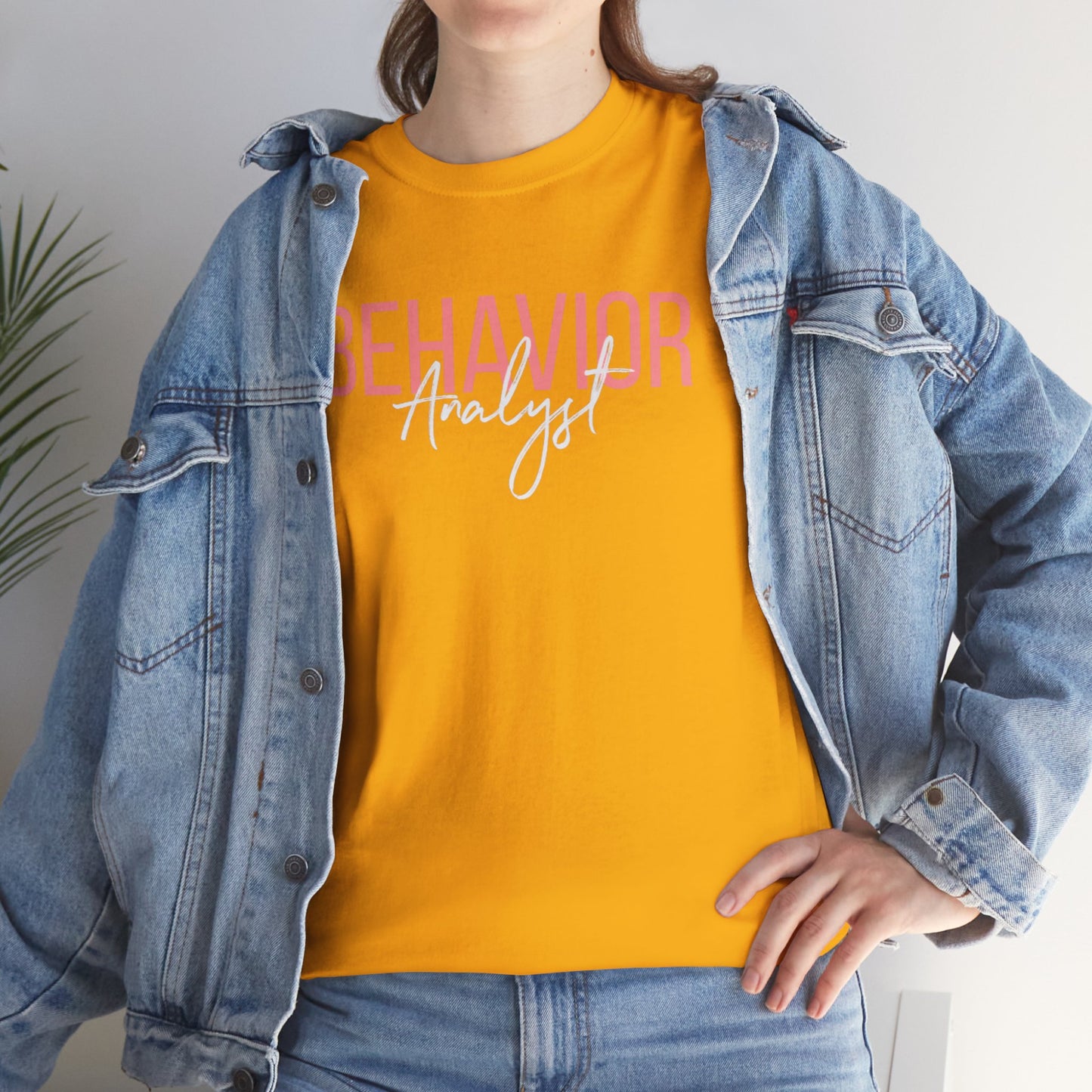 Behavior Analyst Tee — Pink Script Behavioral Science T-Shirt