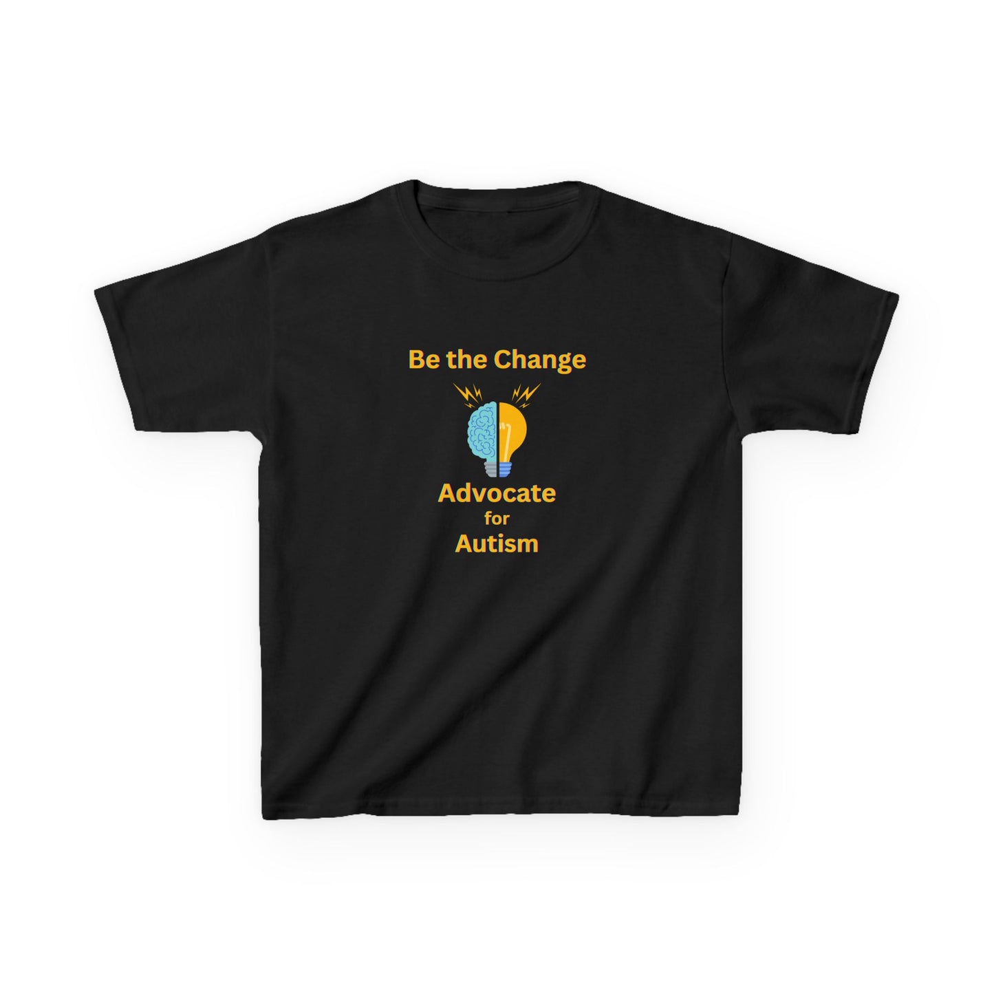 Kids Advocate for Autism Tee - Be the Change Cotton T-Shirt