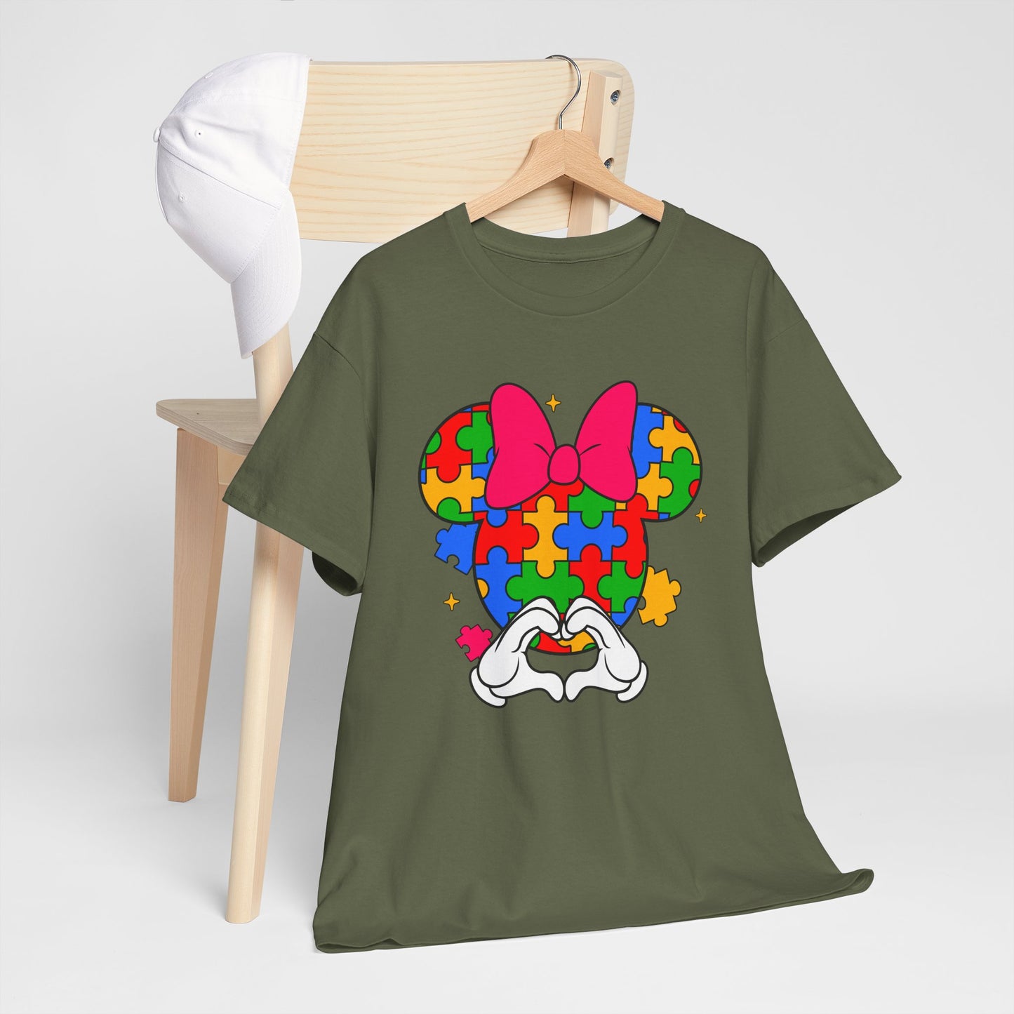Autism Awareness Puzzle Minnie T-Shirt