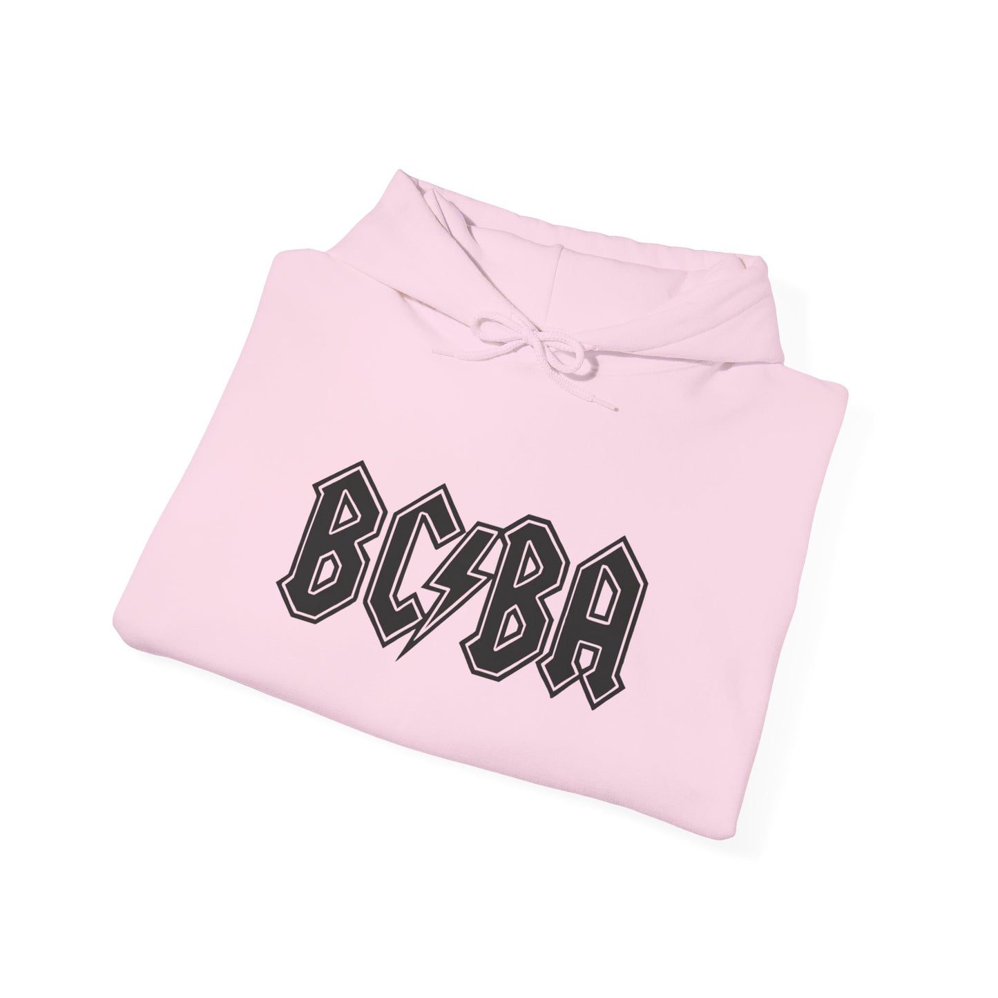 BCBA Lightning Logo Hoodie — Retro Rock Graphic Pullover