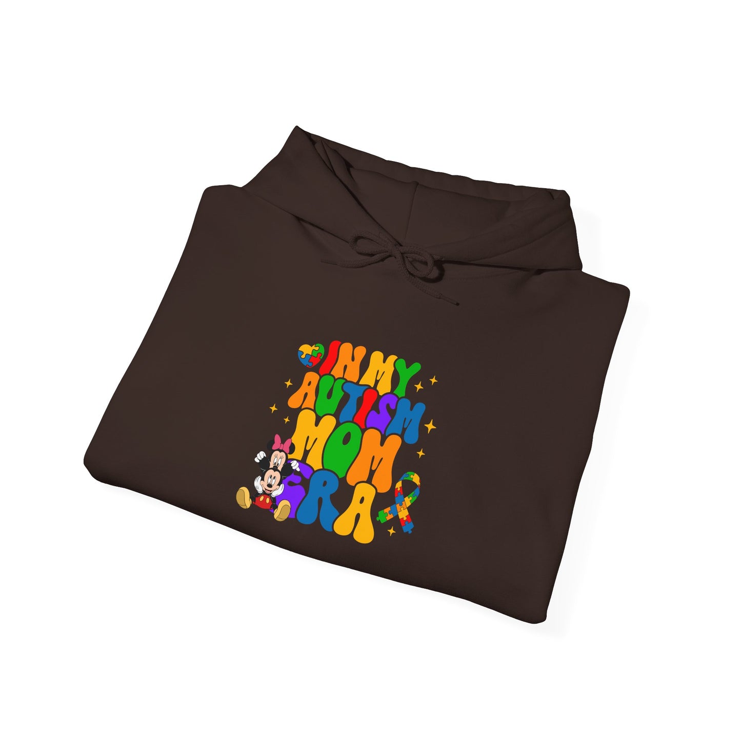 Autism Mom Hoodie — Colorful Puzzle Heart Design (Autism Awareness)
