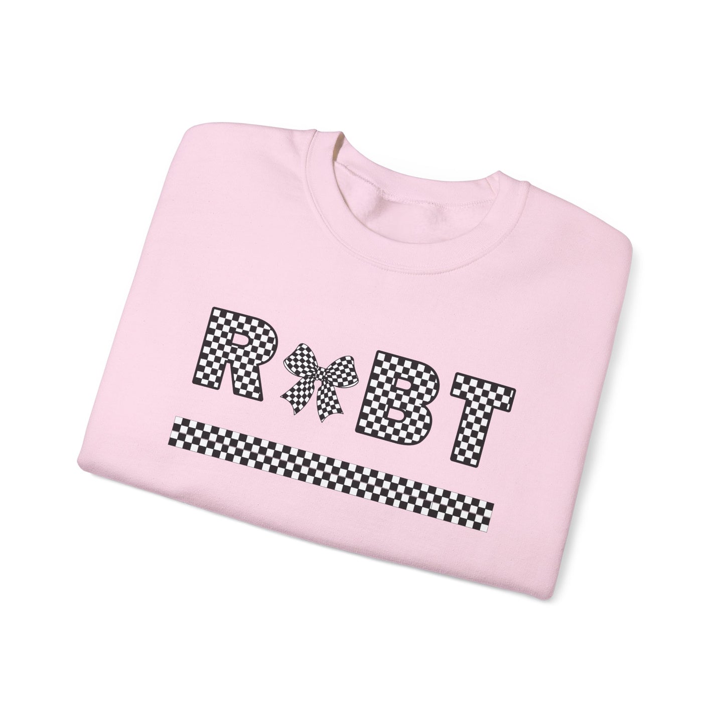 RBT Bow Checkered Crewneck Sweatshirt
