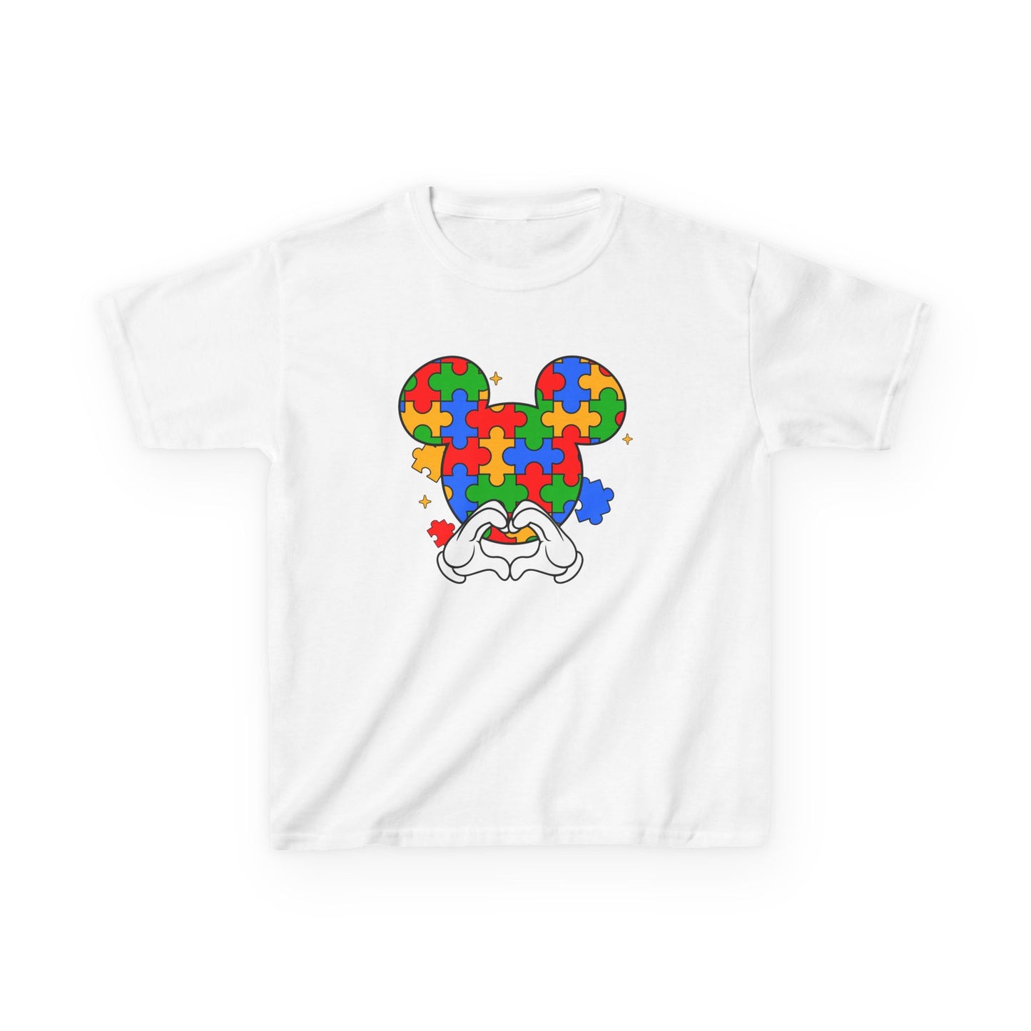 Kids Puzzle Mouse Autism Awareness T‑Shirt