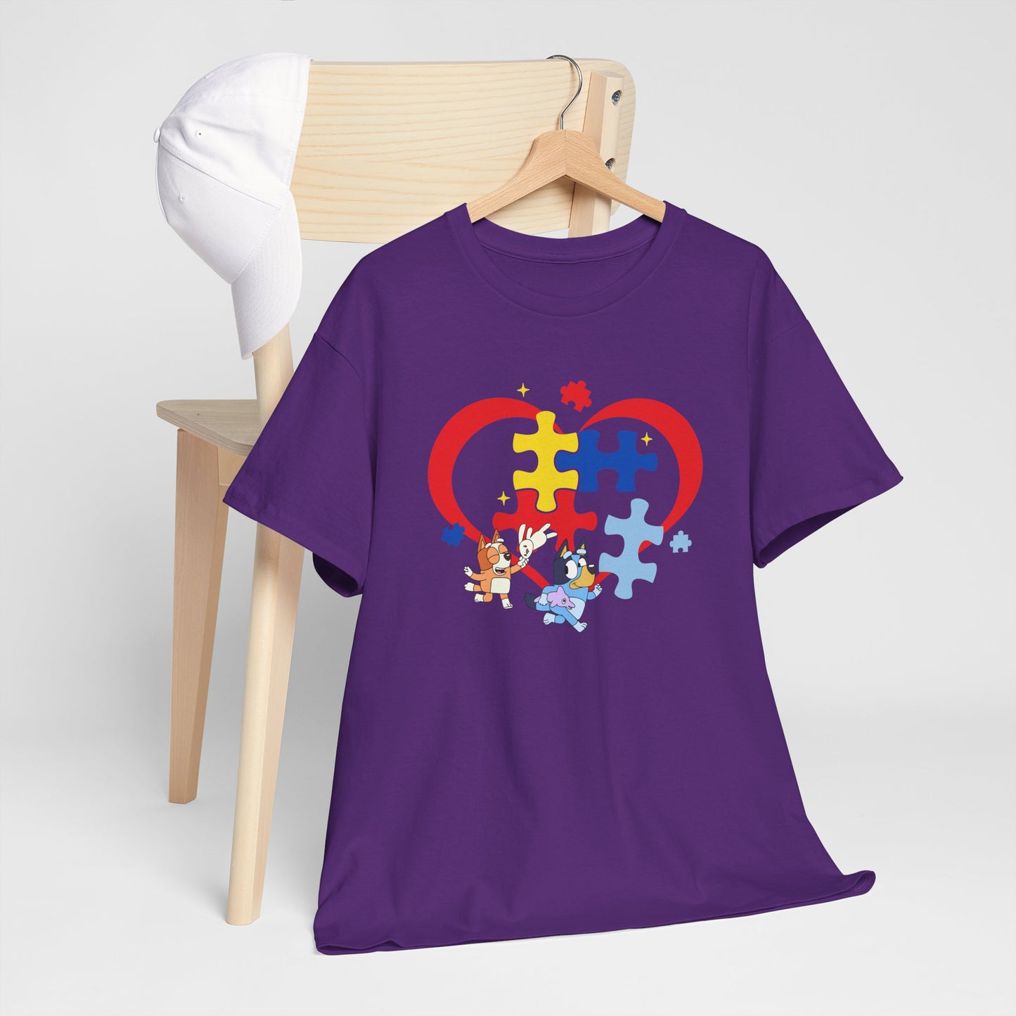 Autism Awareness Heart Puzzle T-Shirt