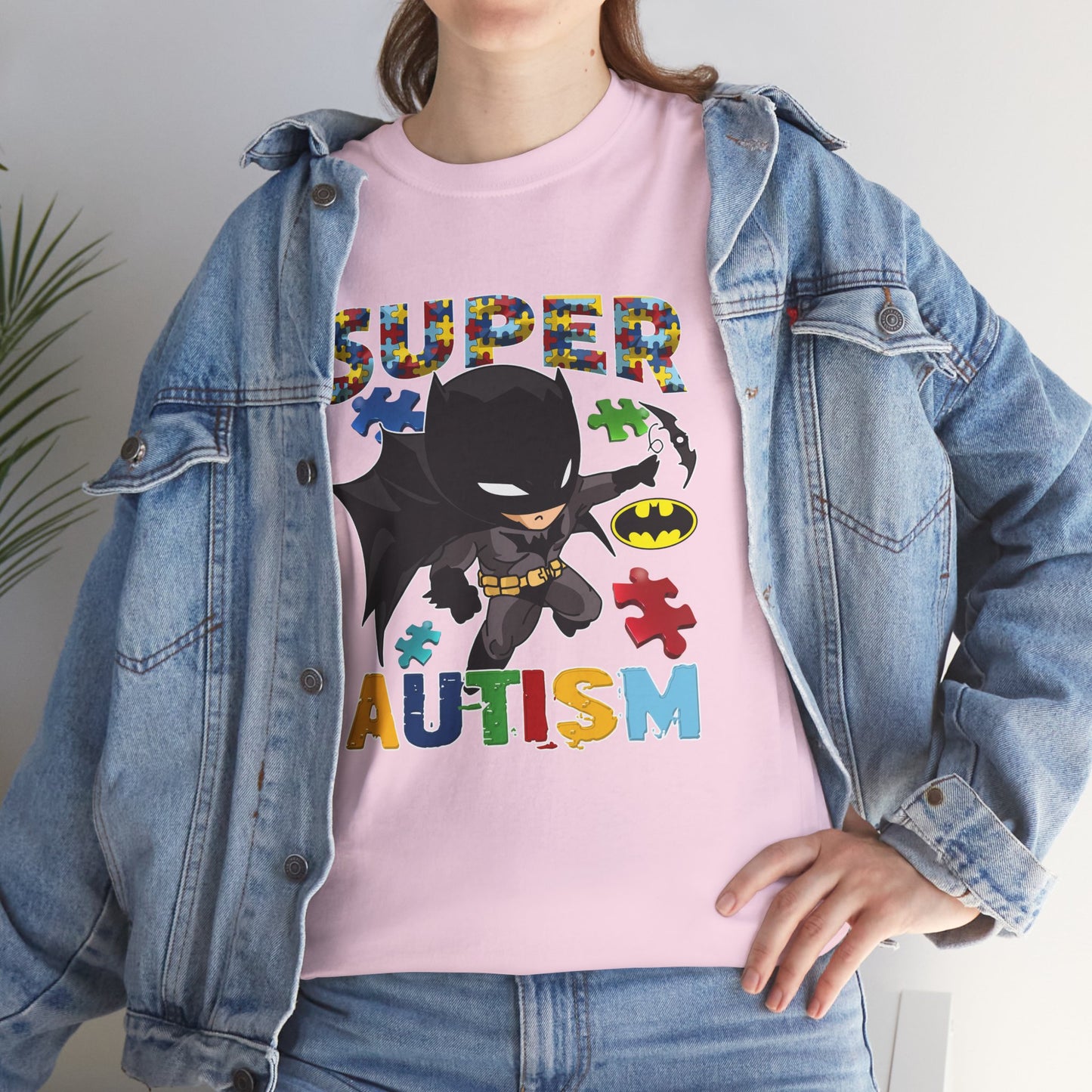 Super Autism T-Shirt — Kids' Puzzle-Heart Hero Tee for Autism Awareness