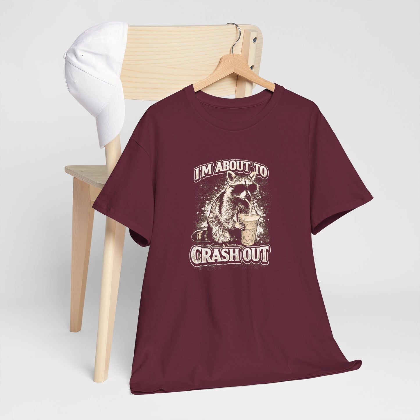 I’m About to Crash Out Skull Tee – Vintage Biker Rock Graphic T-Shirt