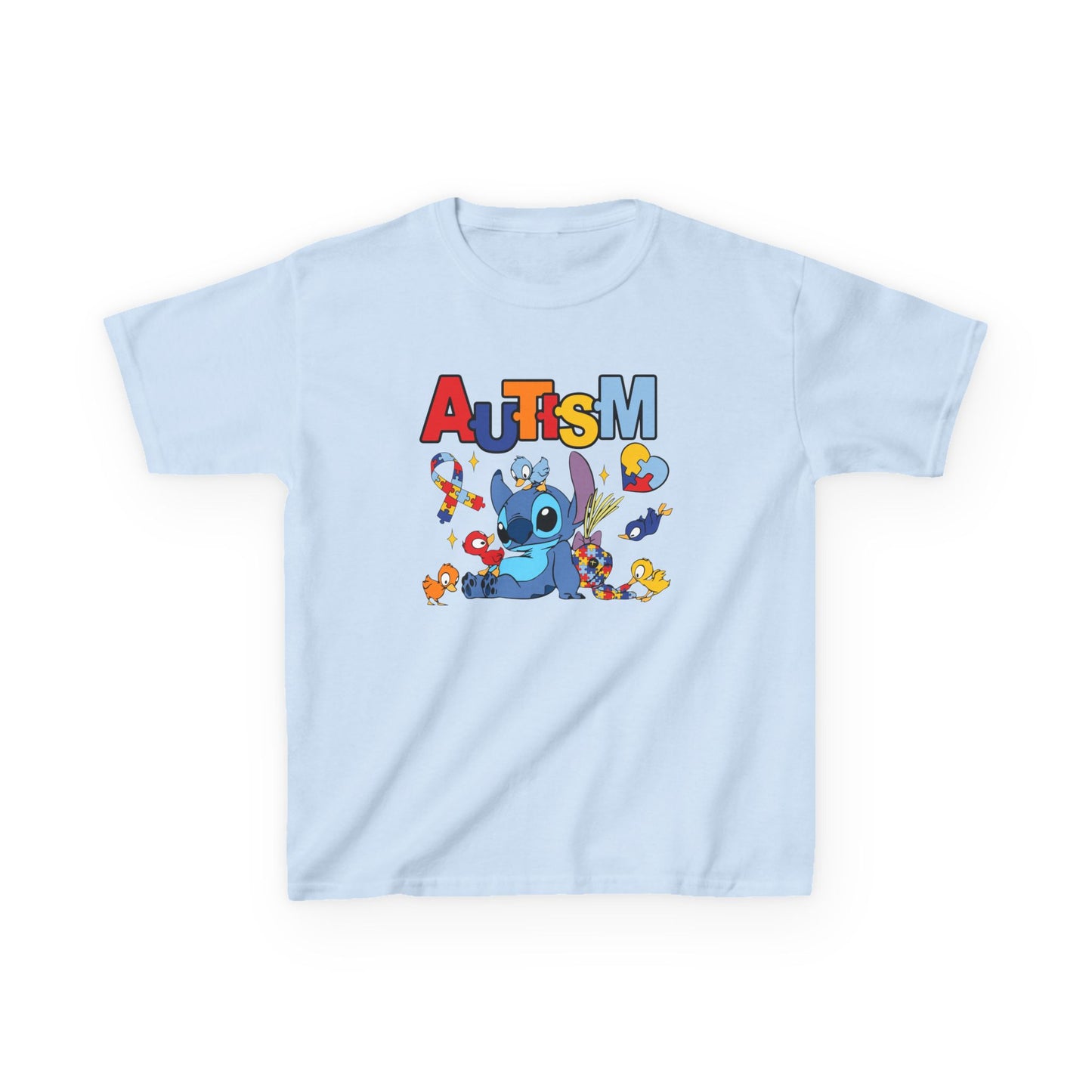 Kids Tee — Cute Autism Awareness Design with Puzzle Pieces