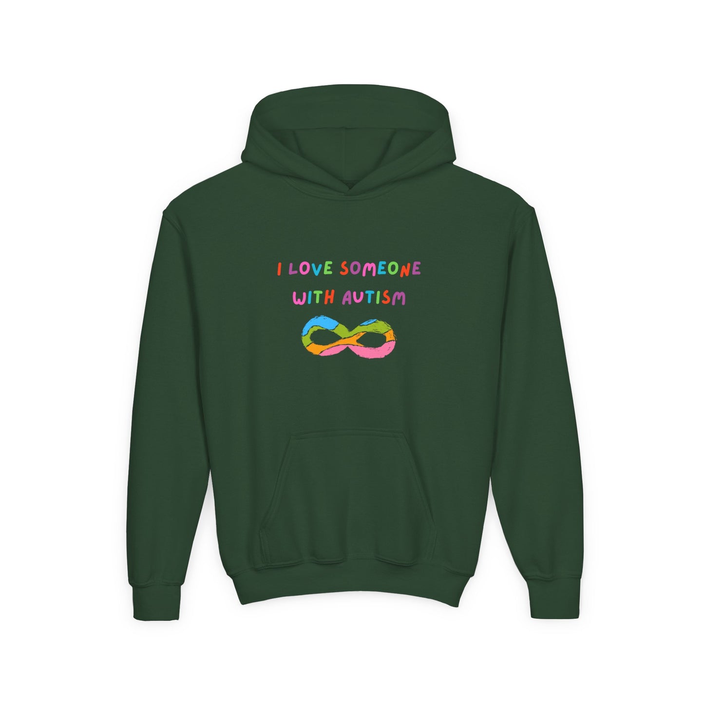 Autism Awareness Youth Hoodie - I Love Someone with Autism