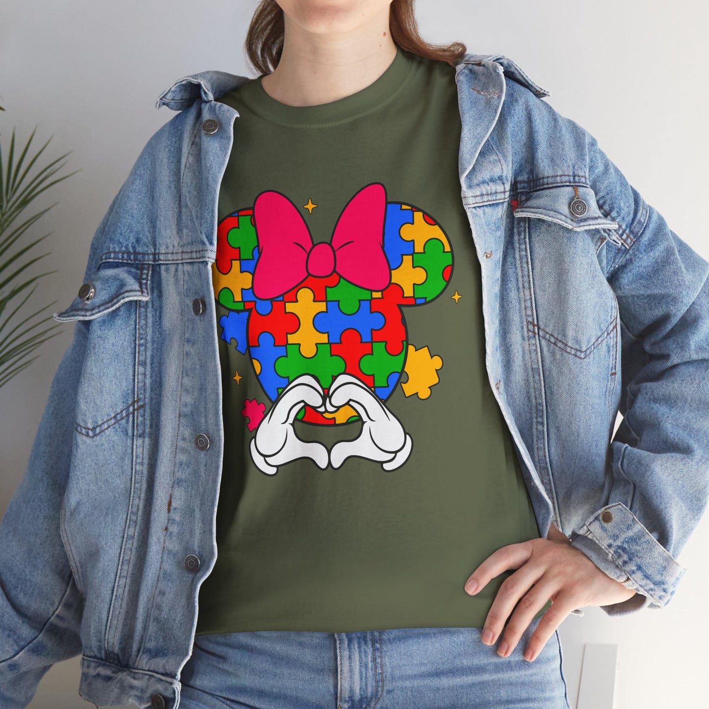 Autism Awareness Puzzle Minnie T-Shirt