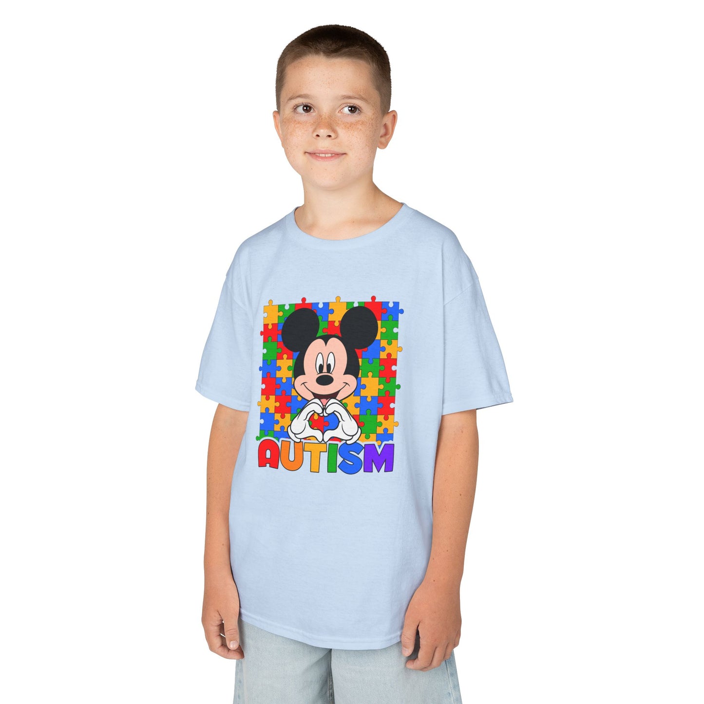 Kids Autism Puzzle Heart T-Shirt