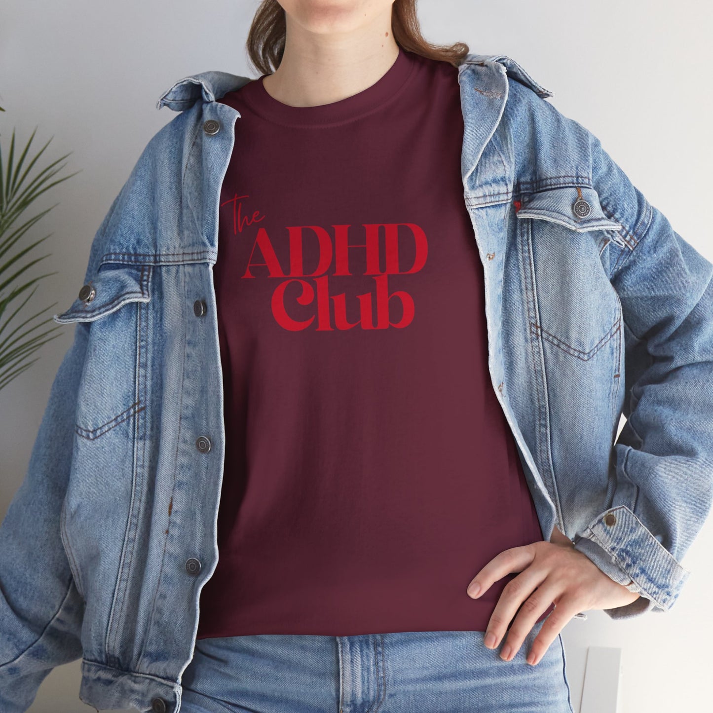 ADHD Club Unisex Heavy Cotton Tee - Comfortable & Supportive T-Shirt