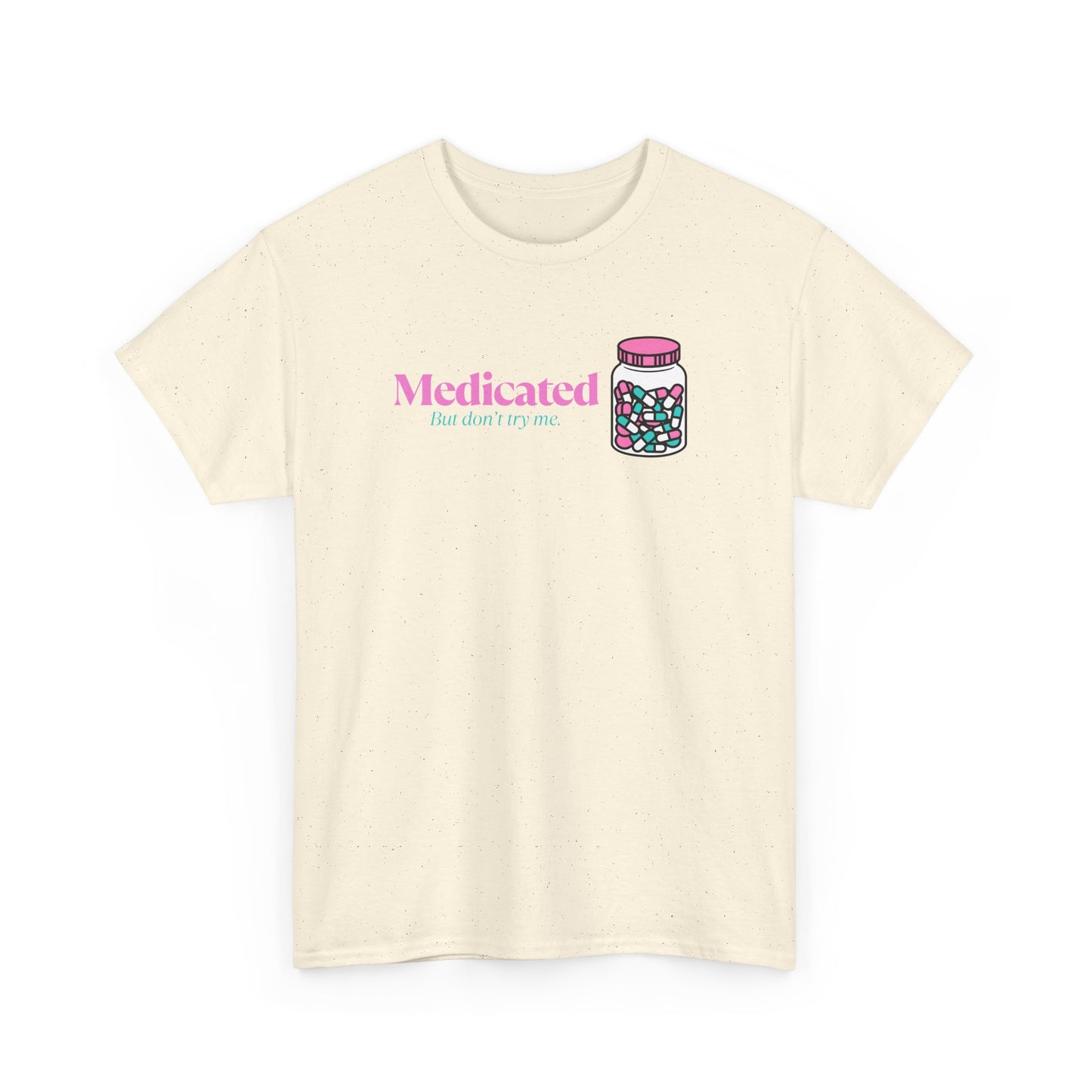 Medicated Unisex Heavy Cotton Tee - Fun and Playful Shirt for Relaxation