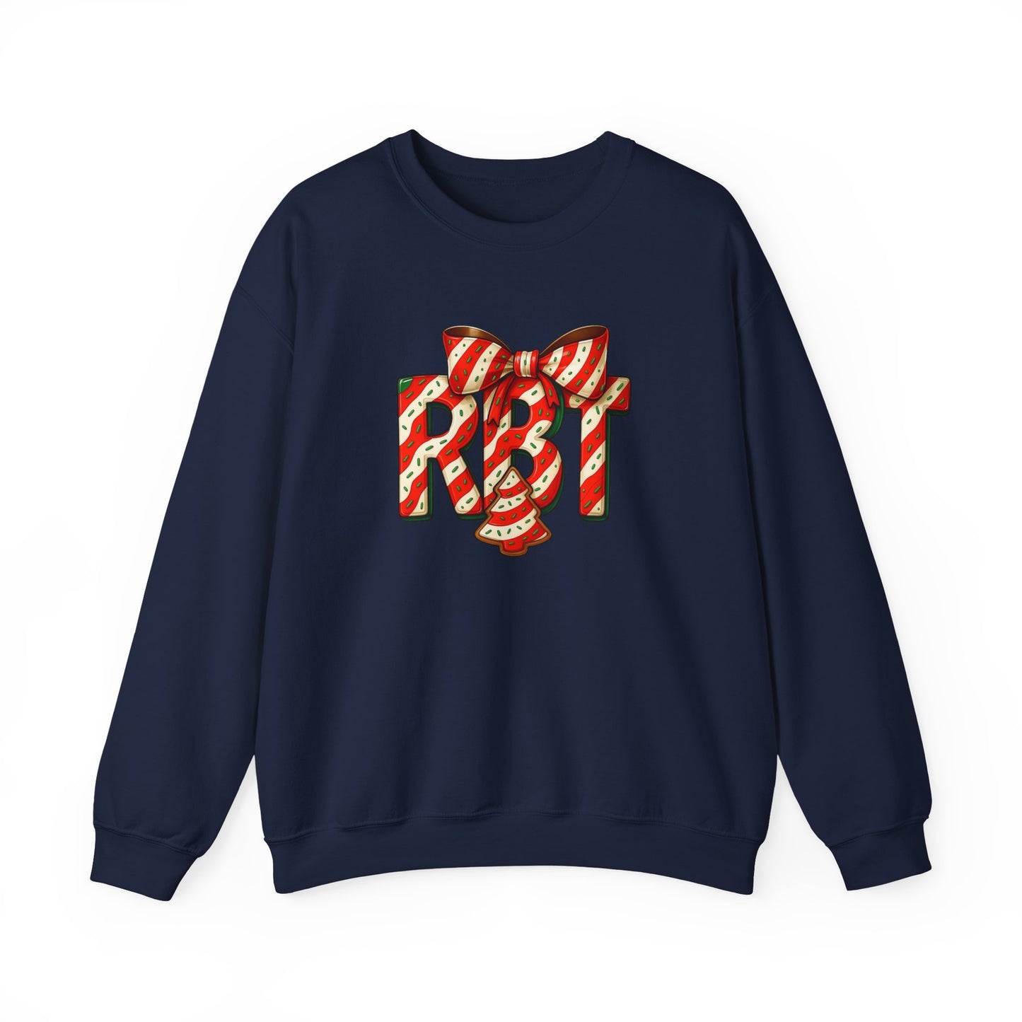 Lil Debbie 'RBT' Tree Cake Holiday Graphic Sweatshirt — Holiday Retro Logo Crewneck
