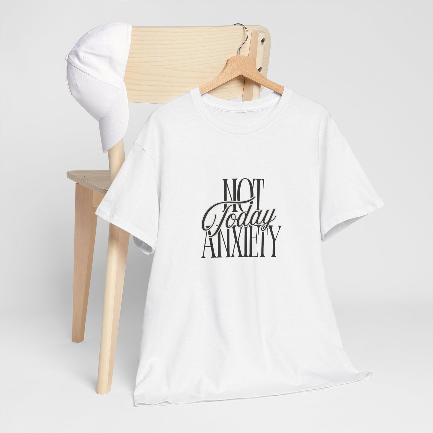 Mental Health Awareness Tee - "Not Today Anxiety" Unisex Cotton T-Shirt