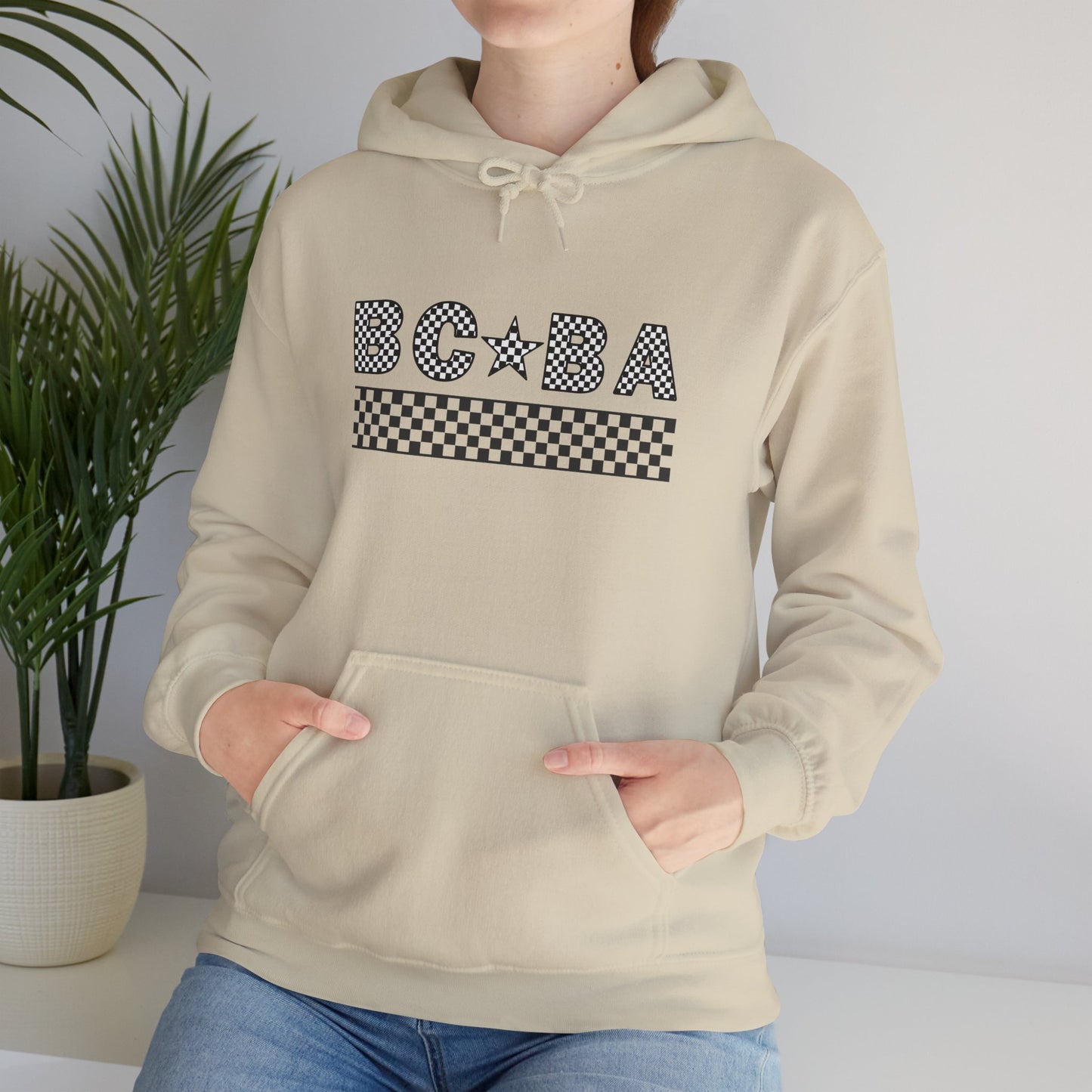 BCBA Star Checkered Hooded Sweatshirt