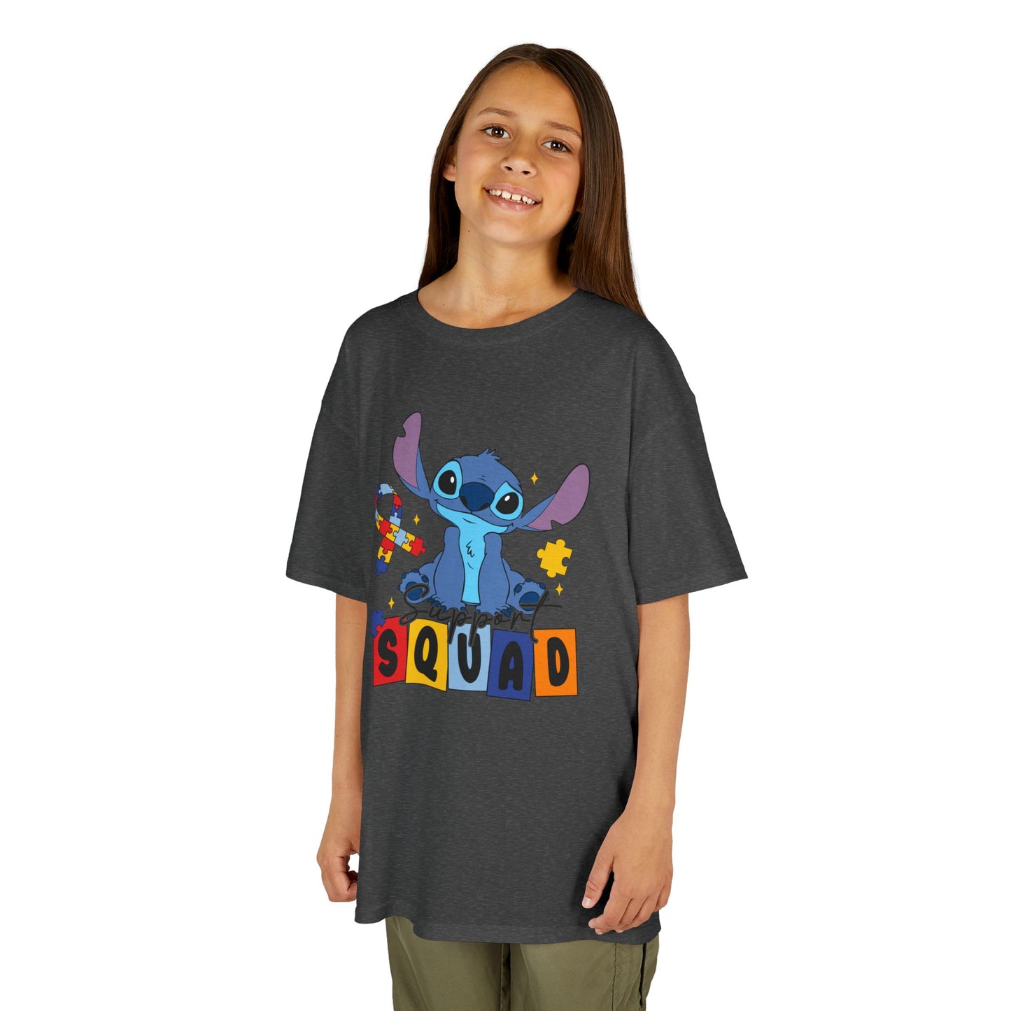 Kids Tee — Cute Stitch 'Squad' Graphic Shirt for Disney Fans