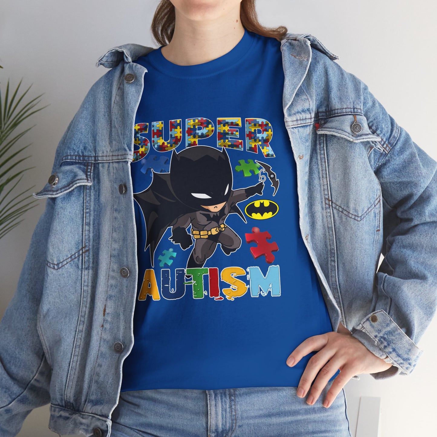 Super Autism T-Shirt — Kids' Puzzle-Heart Hero Tee for Autism Awareness