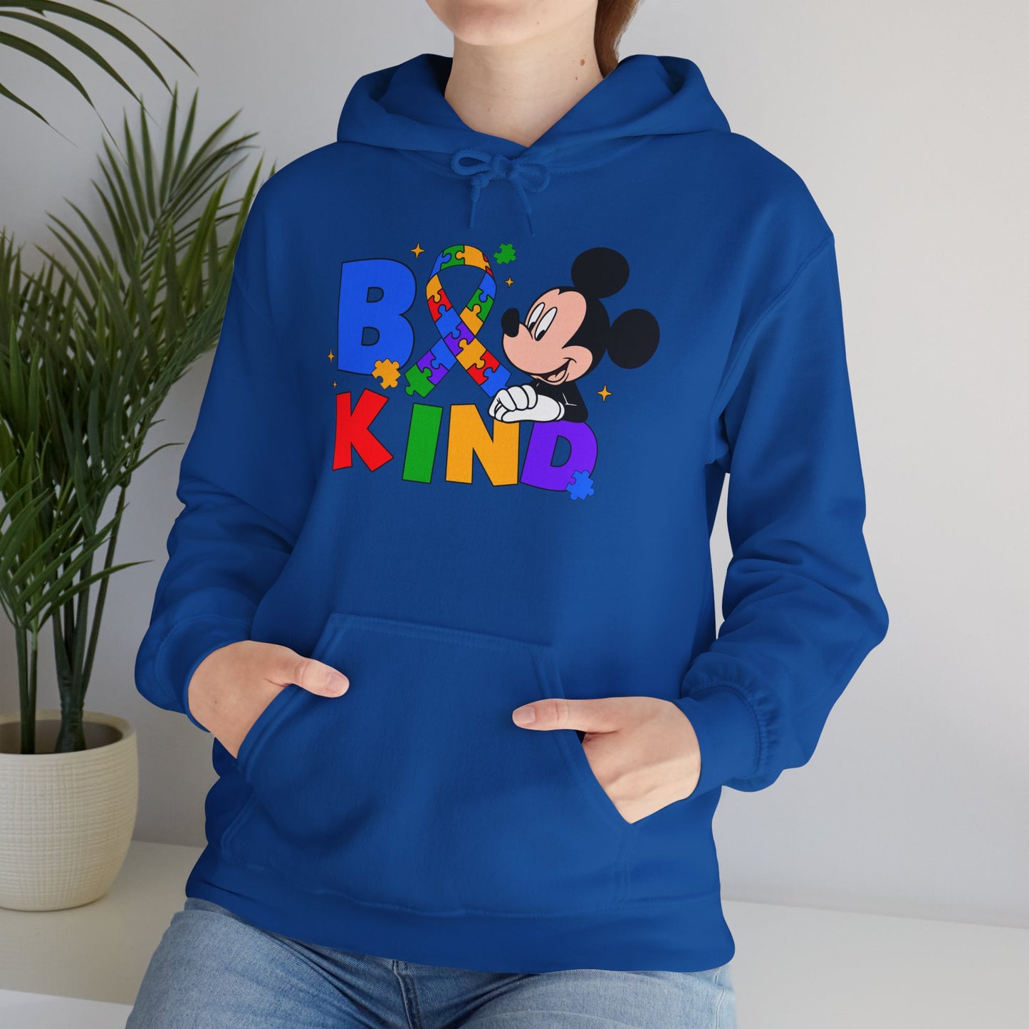 Be Kind Hoodie — Rainbow Ribbon Mickey Mouse Anti-Bullying Sweatshirt
