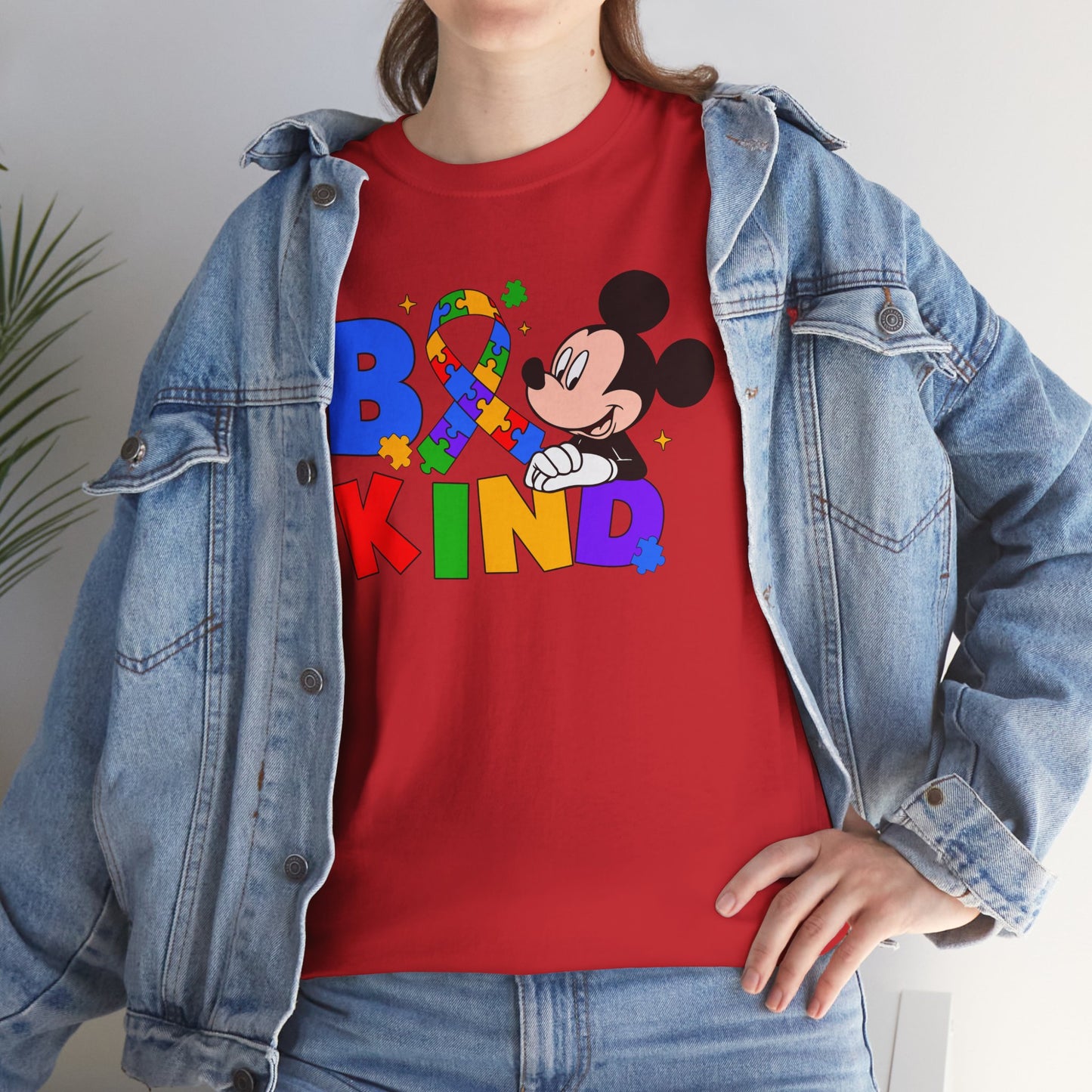 Be Kind Kids T‑Shirt — Colorful Ribbon & Character Graphic