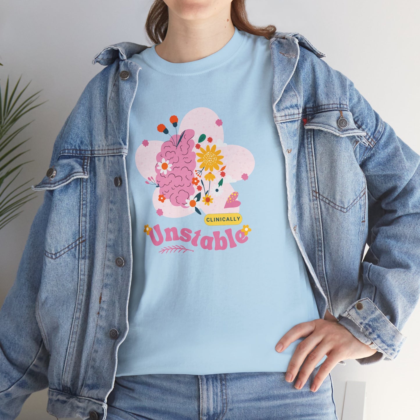Colorful Unstable Unisex Heavy Cotton Tee - Fun Graphic T-Shirt for Every Occasion
