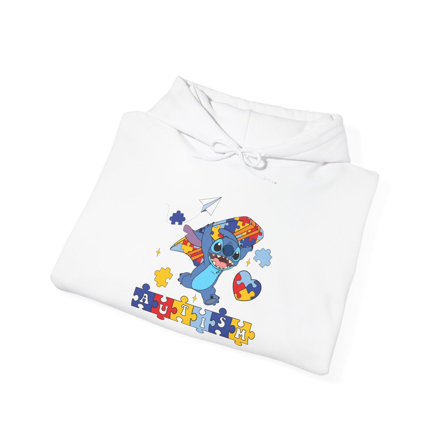 Autism Awareness Puzzle-Heart Hoodie – Colorful Support Sweatshirt