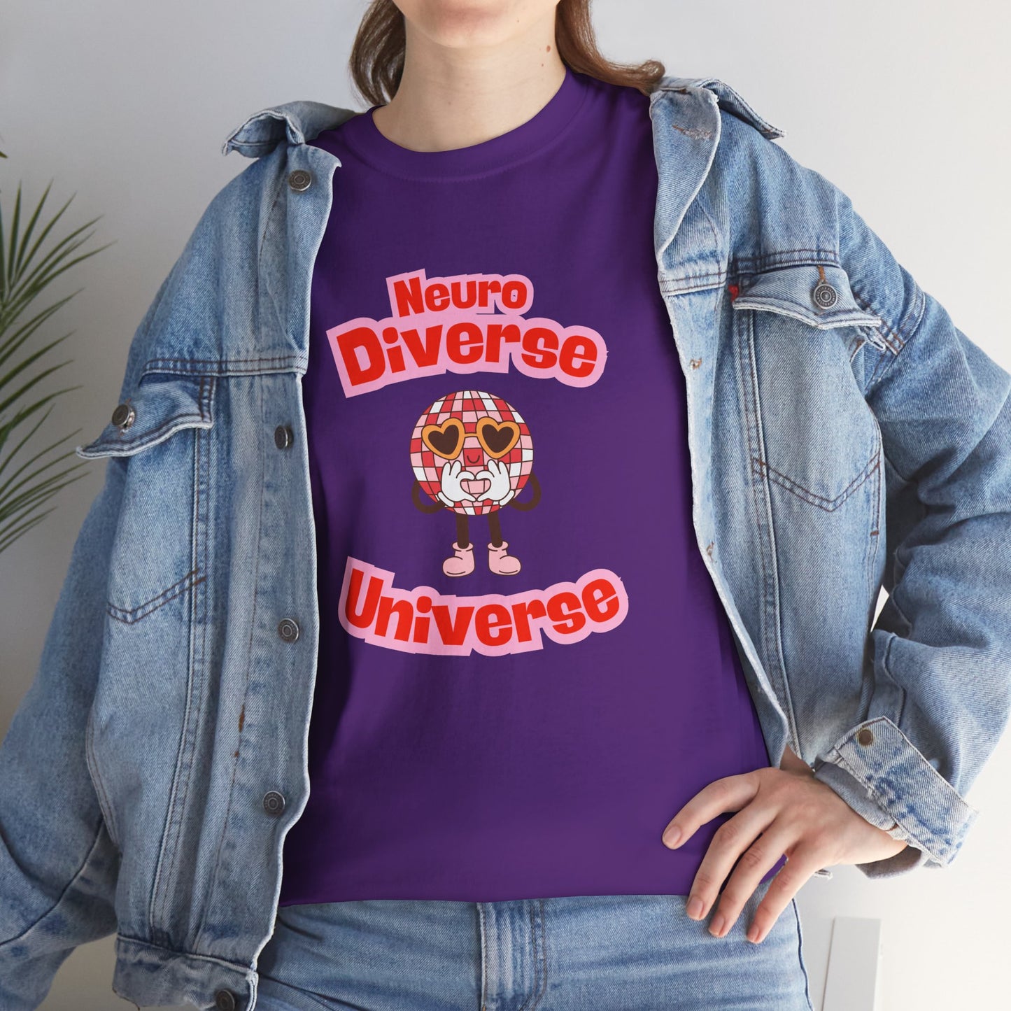 Neuro Diverse Universe Tee - Unisex Heavy Cotton T-Shirt for Inclusivity and Awareness