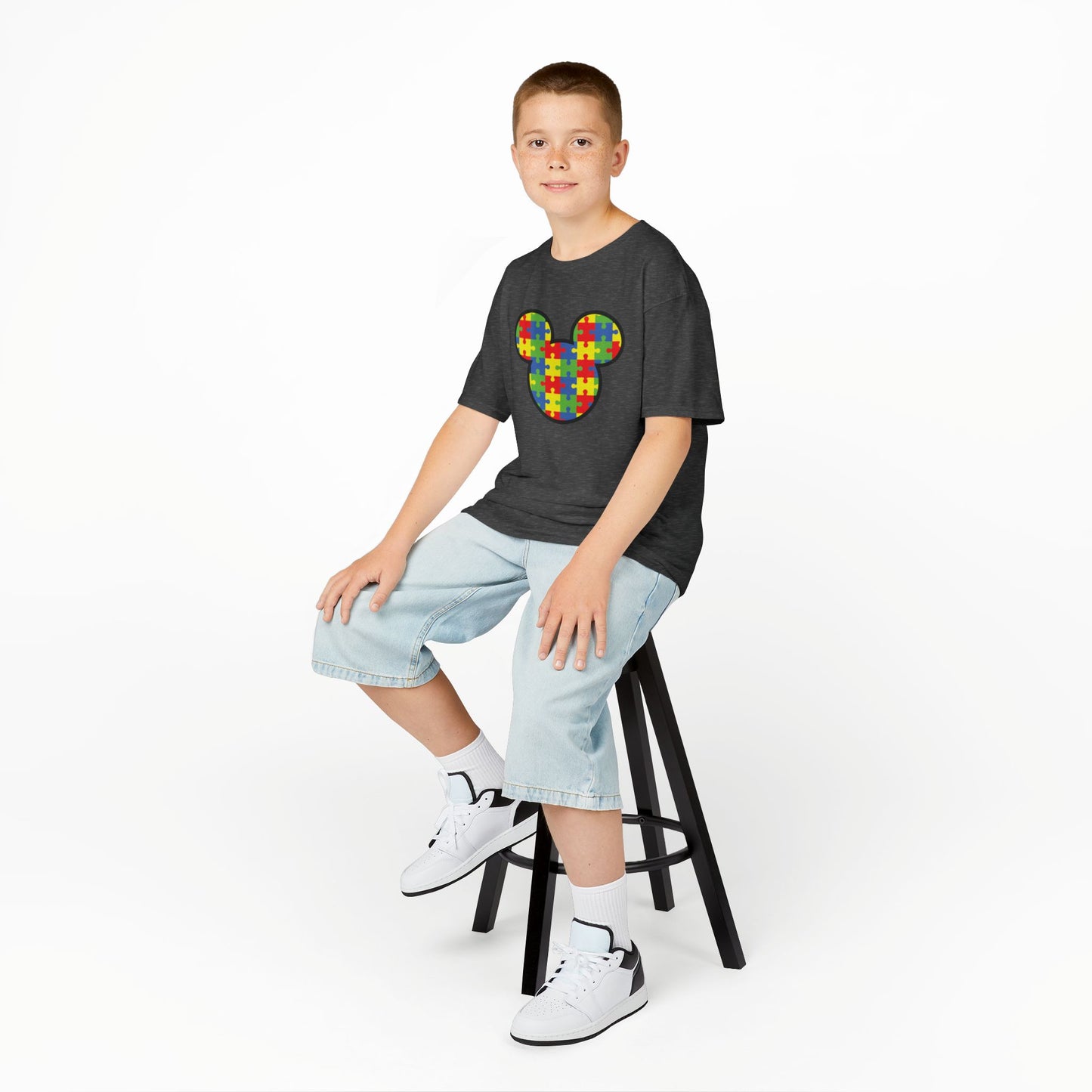 Colorful Puzzle Mickey Mouse Kids Tee