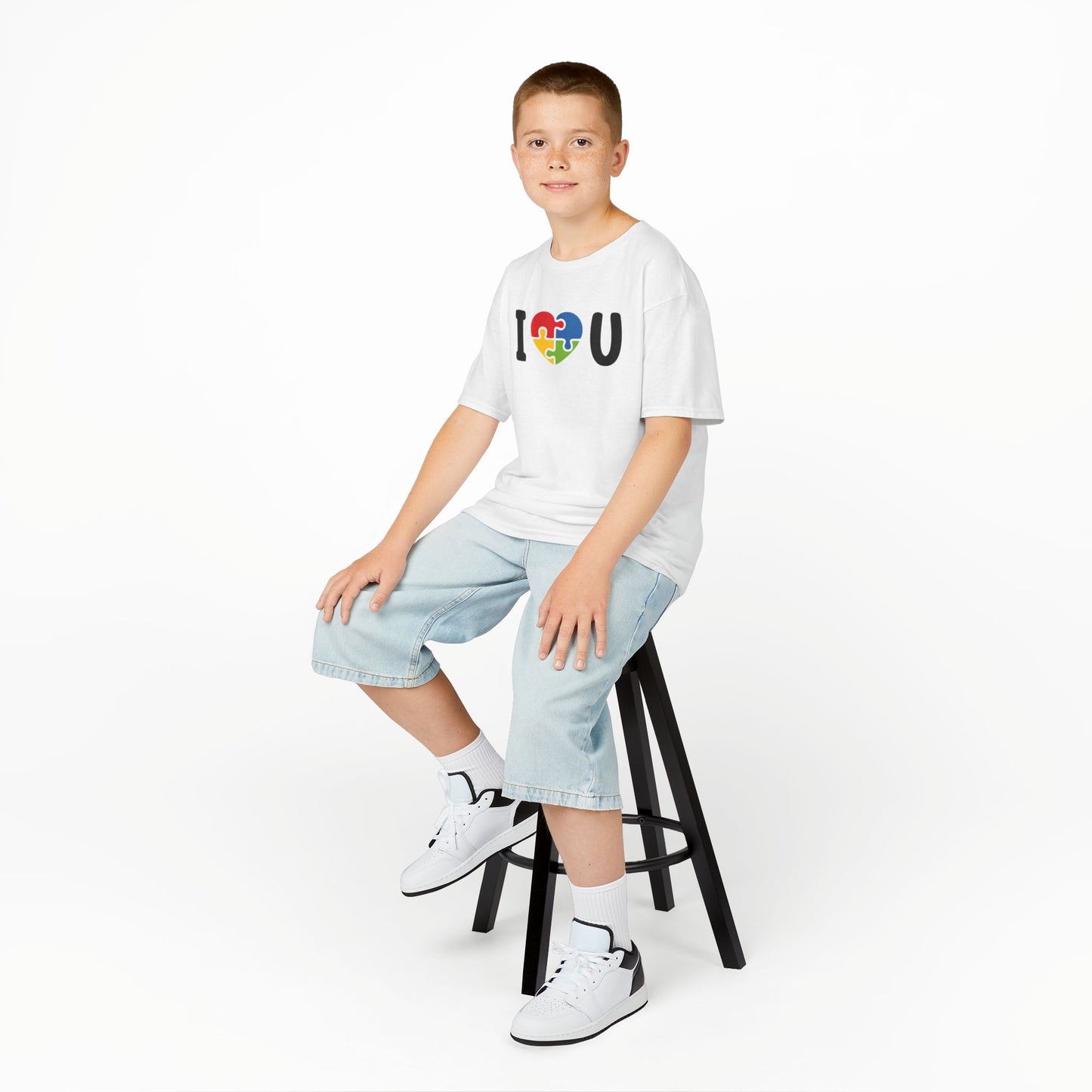 Colorful Puzzle Love Kids Tee