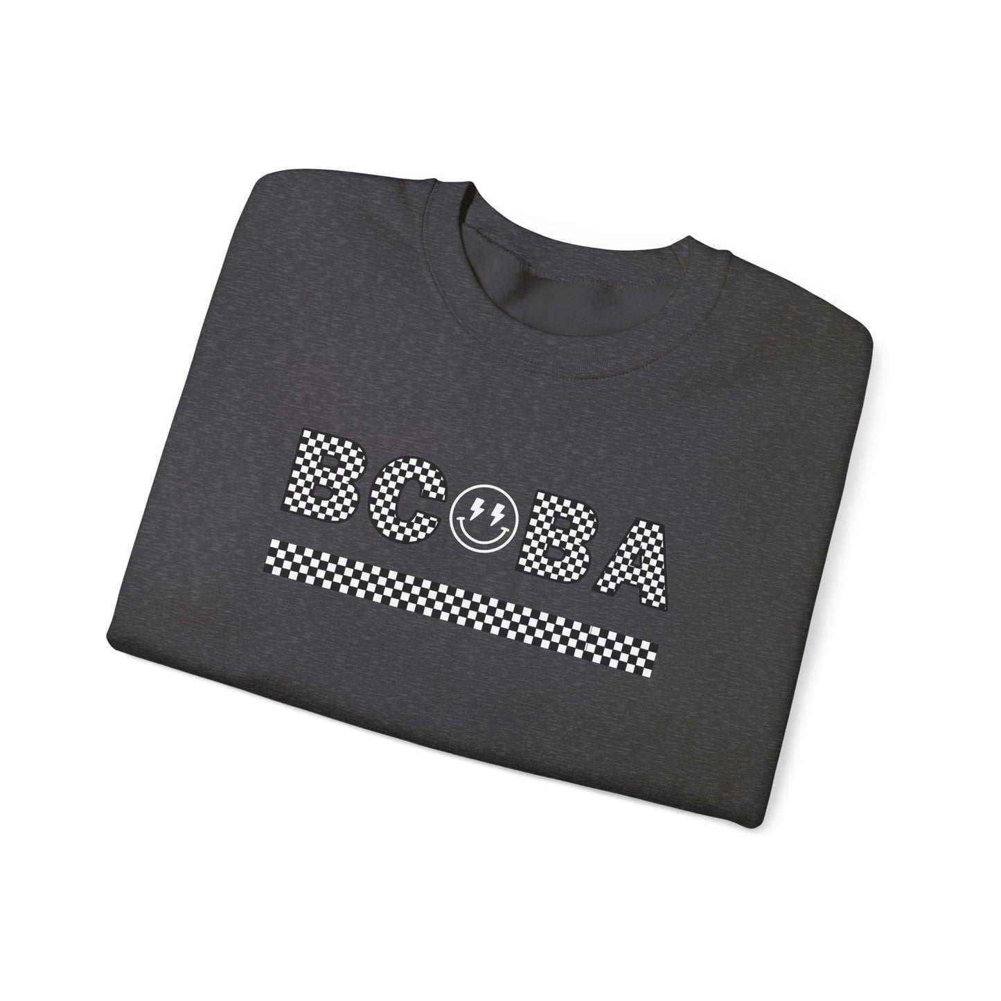 BCBA Smiley Checkered Crewneck Sweatshirt