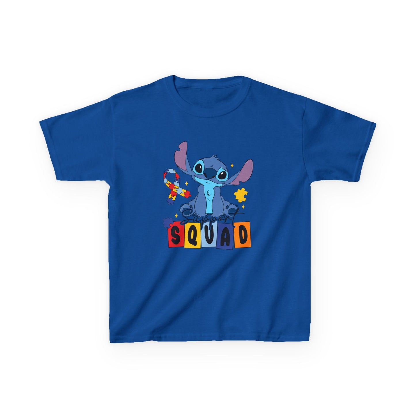 Kids Tee — Cute Stitch 'Squad' Graphic Shirt for Disney Fans