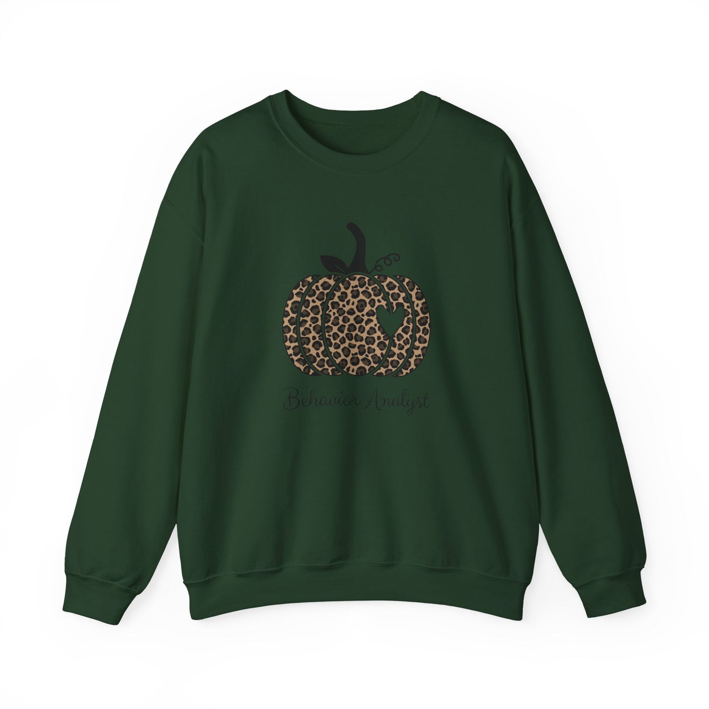 Leopard Pumpkin "Behavior Analyst" Crewneck Sweatshirt