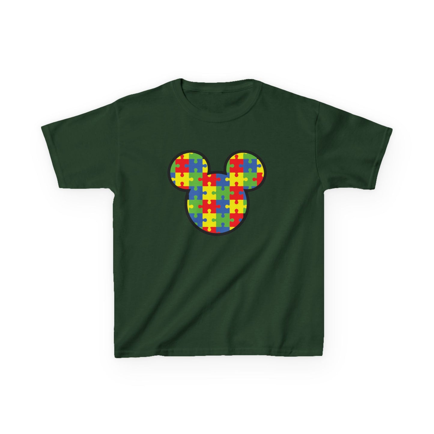 Colorful Puzzle Mickey Mouse Kids Tee