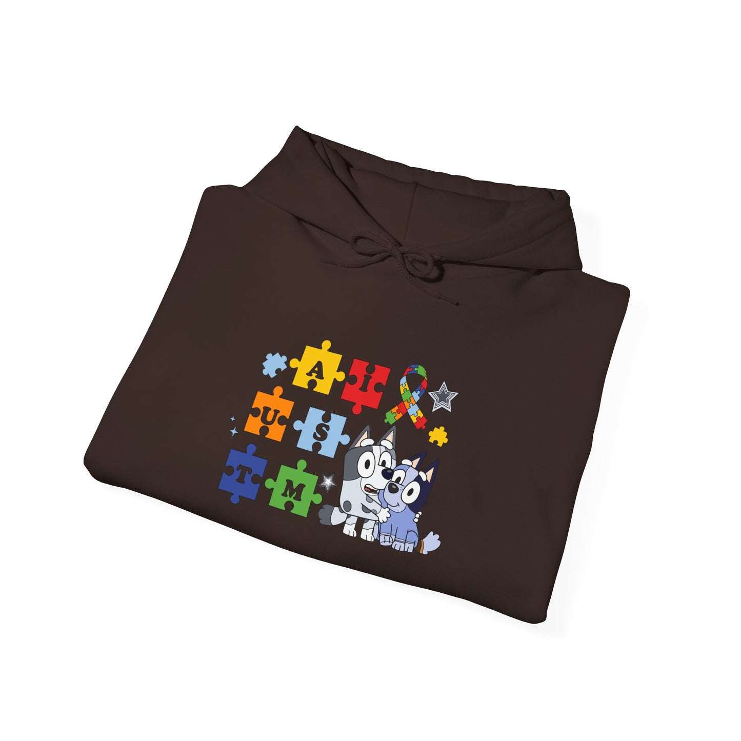 Autism Awareness Puzzle Paw Hoodie