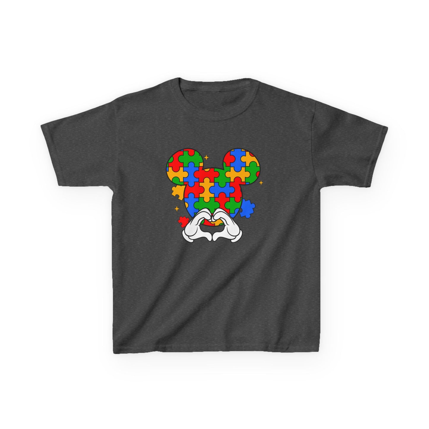 Kids Puzzle Mouse Autism Awareness T‑Shirt